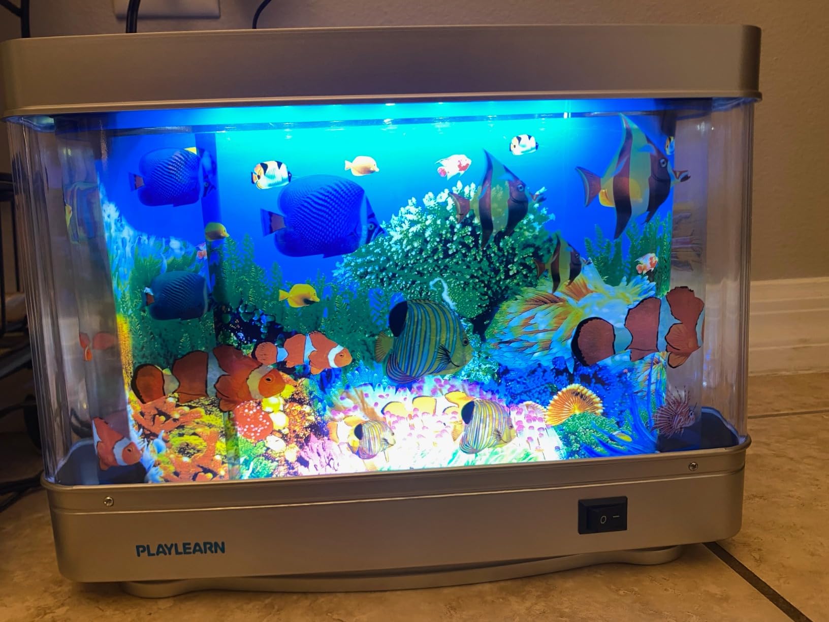 7/mo Finance Playlearn Fake Fish Tank Mini Aquarium Artificial