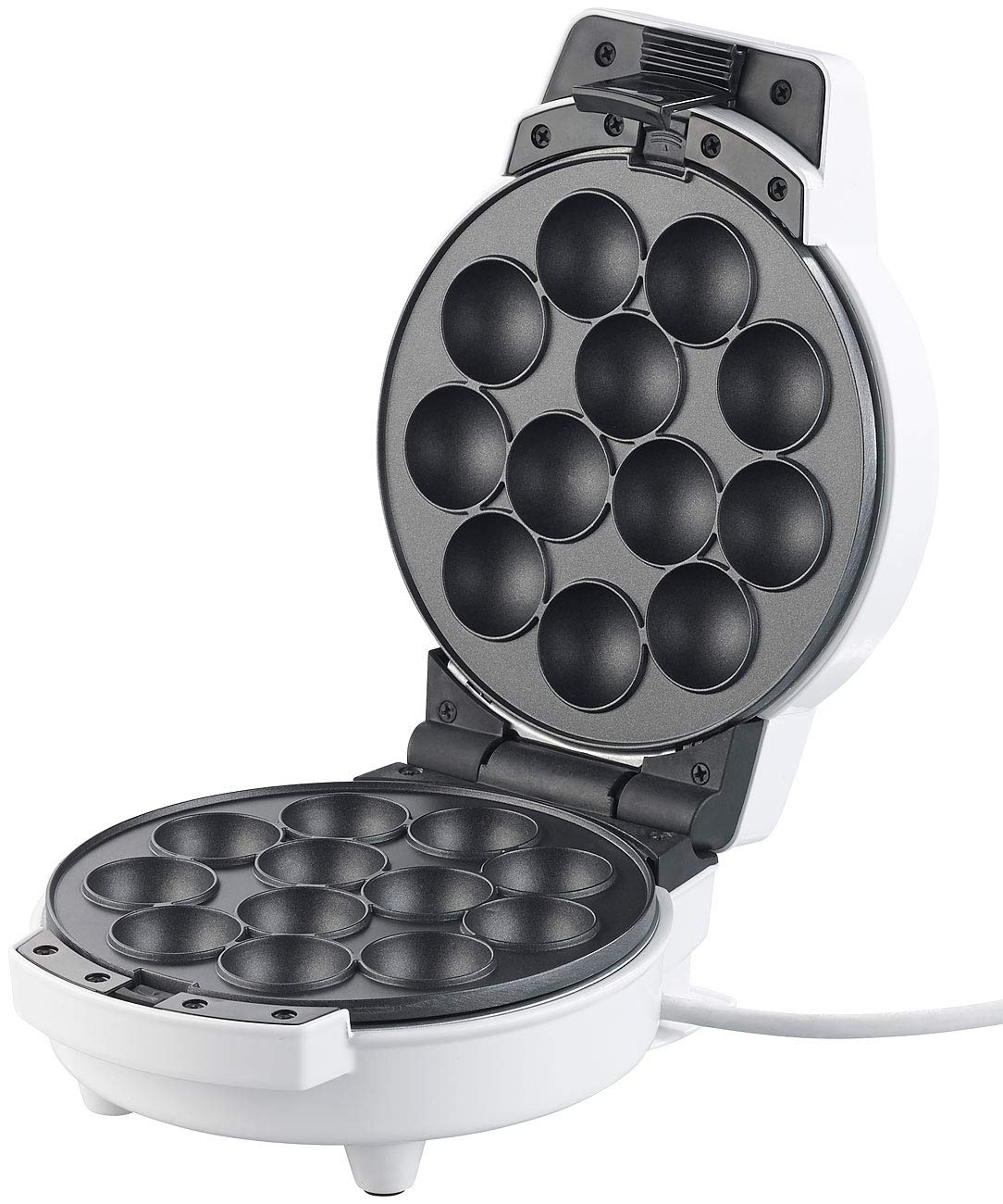 Rosenstein & Söhne Donut-Waffeleisen: 3in1-Donut-, Cupcake- und Cakepop-Maker, Versandrückläufer (Cakepopmaker, Waffeleisen Donutmaker, Muffin)