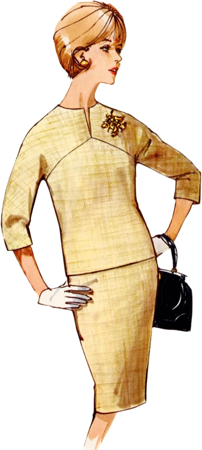 Simplicity SS9915Y5 Misses' Vintage 1960's One and Two-Piece Dresses Sewing Pattern Packet, Design Code S9915, Sizes 18-20-22-24-26