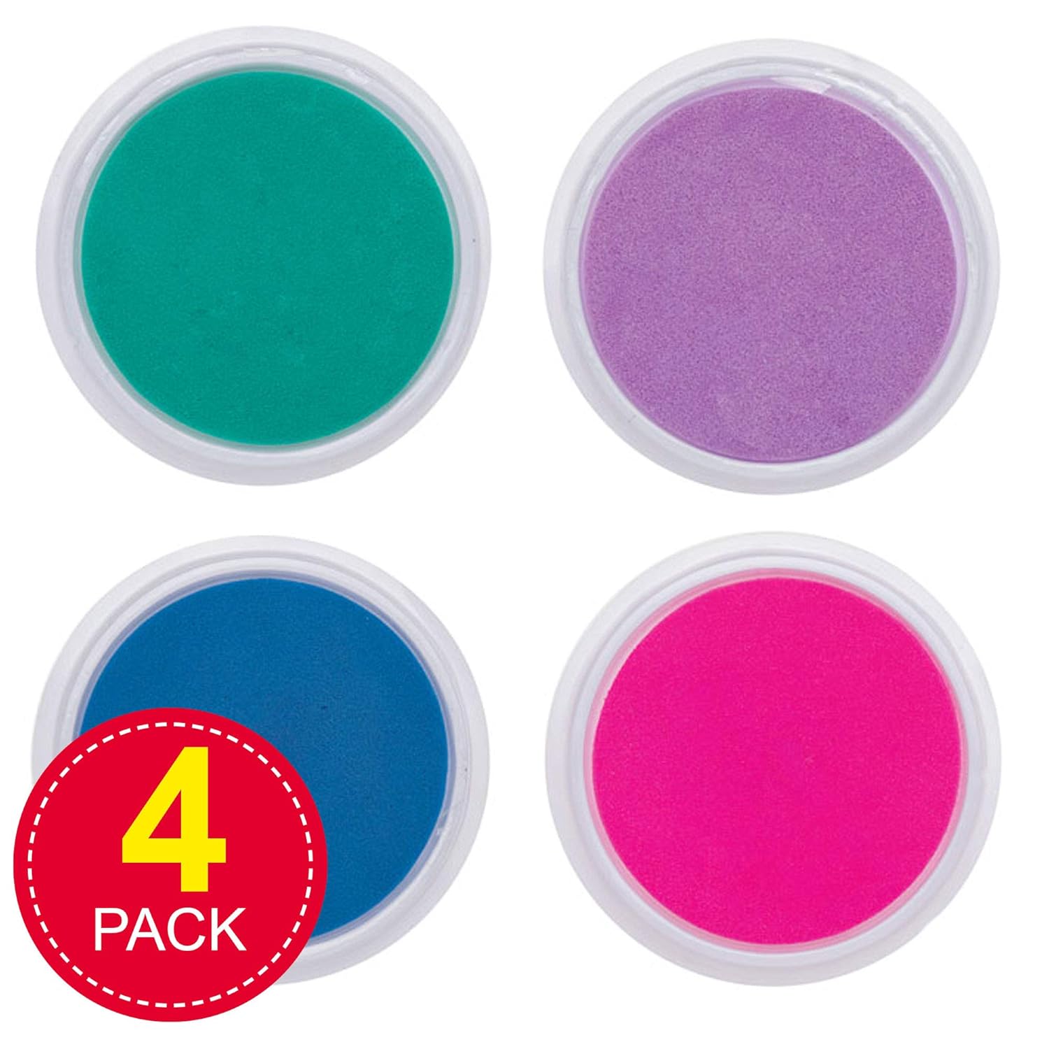 Baker Ross AT406 Pastel Jumbo Paint Pads - Pack of 4, for Kids Finger Painting, Arts and Crafts Projects and Toddler Creativity : Toys & Games