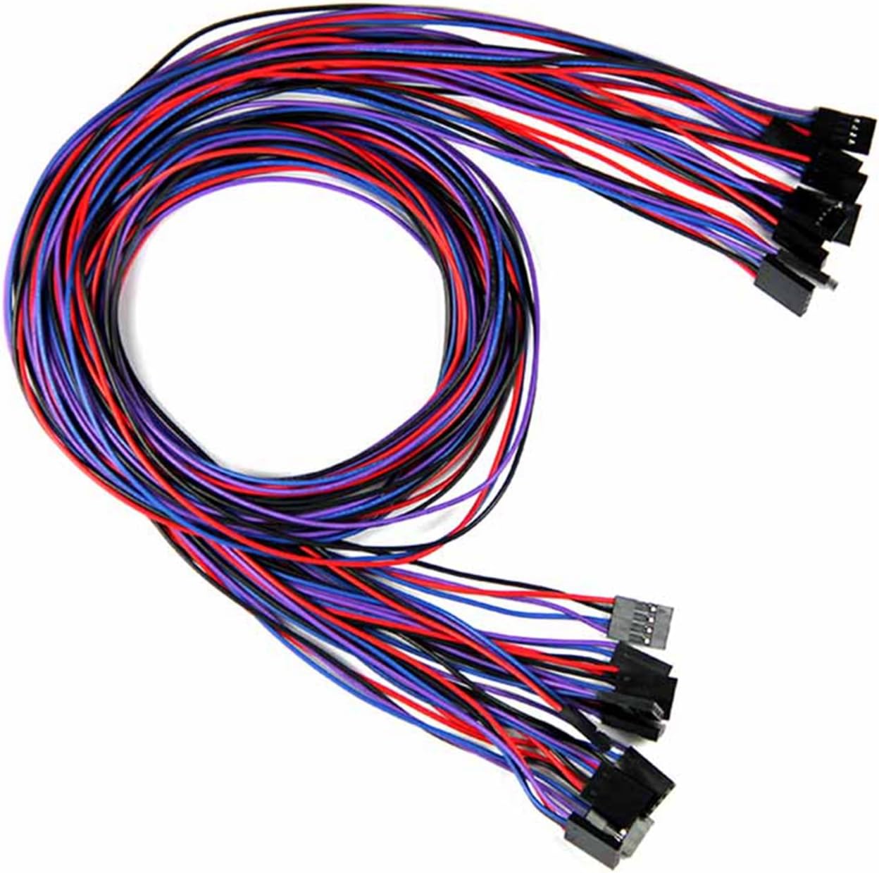 FEBNISCTE 10 pcs/lot 70cm 4 Pin Female to Female Jumper Wire Cable for 3D Printer