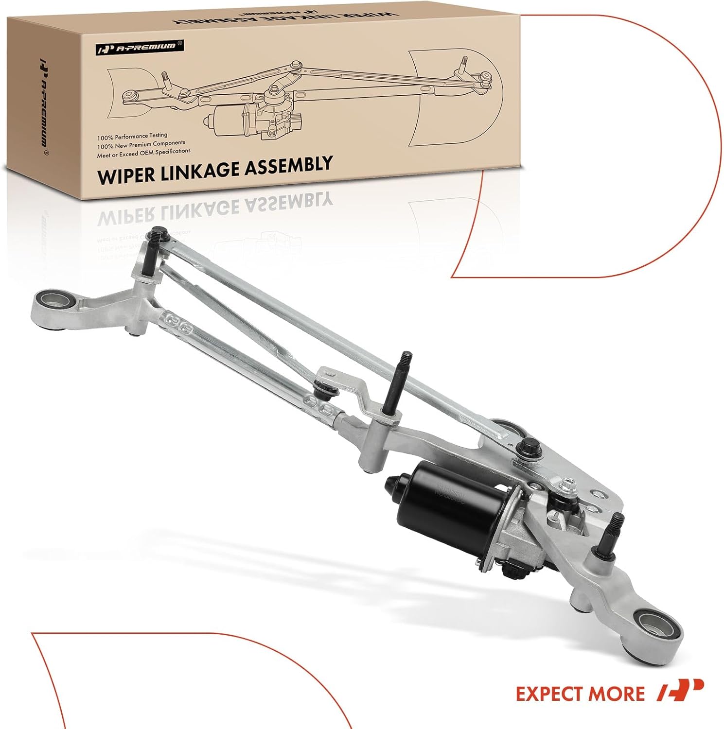 A-Premium Front Windshield Wiper Motor and Linkage Assembly Compatible with Mercedes-Benz W447 Series Metris 2016-2023, Replace# 4478200040, 447-820-00-40