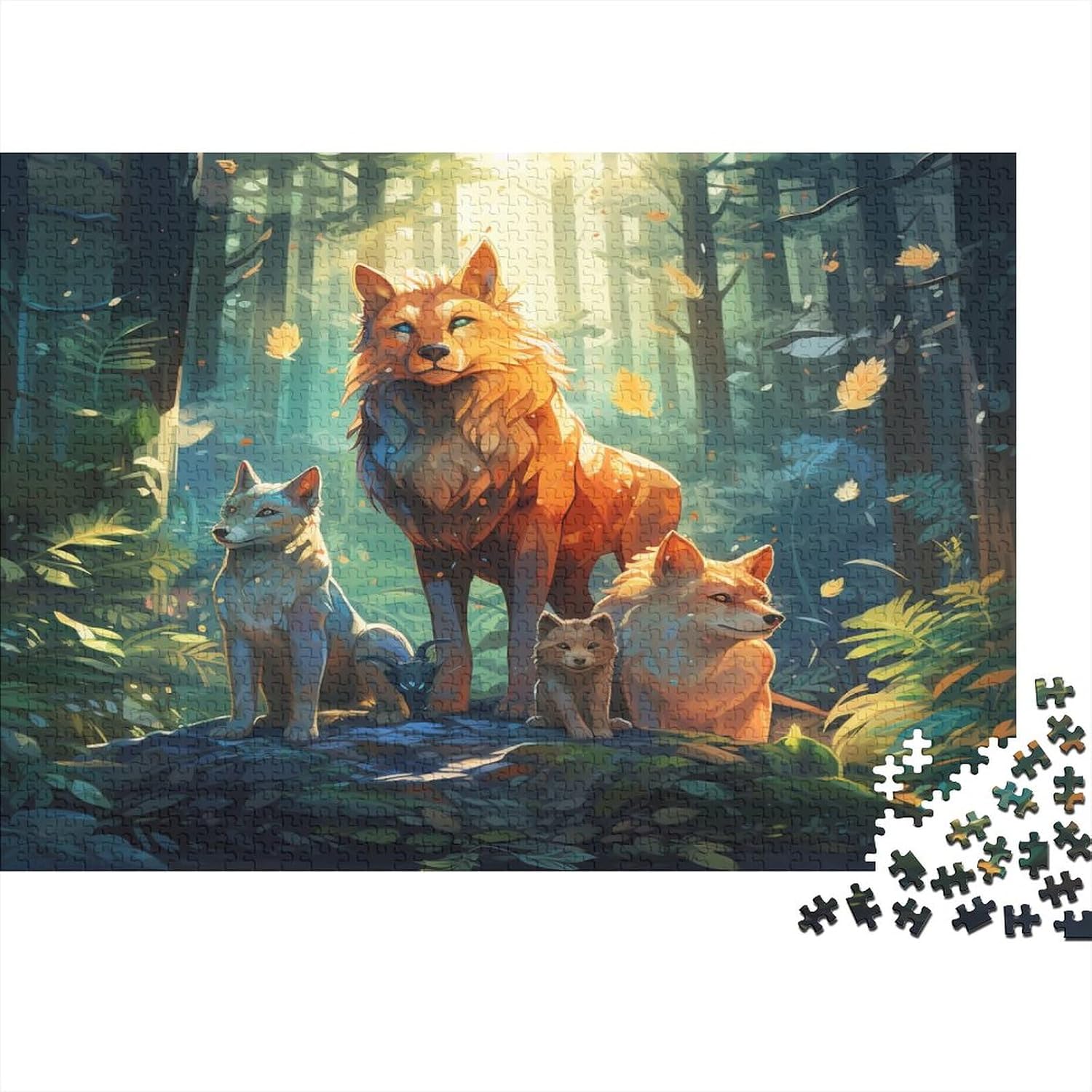 Puzzle 1000 Pièces – Le Monde Animal – 75x50 Cm – Carton Recyclable – Adulte/enfant
