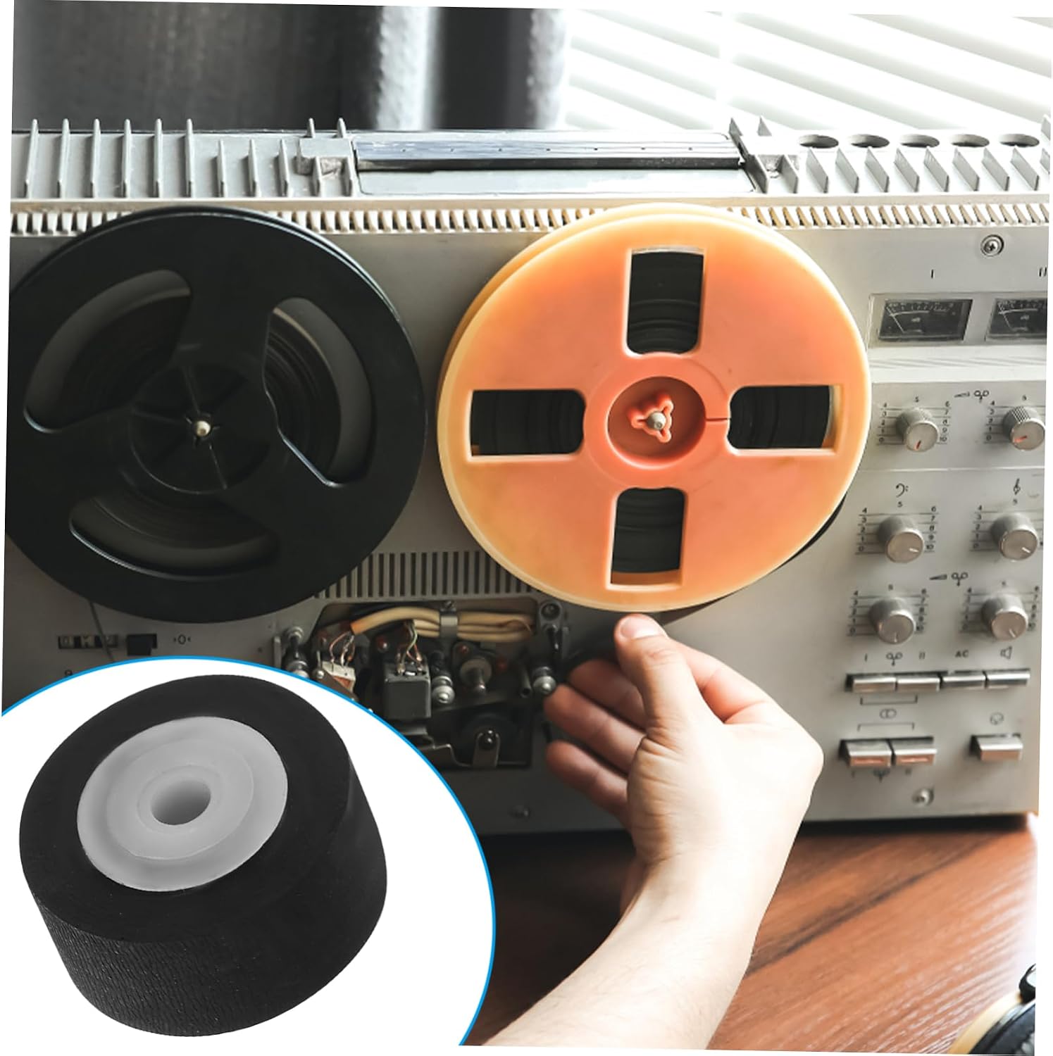 12pcs Solid Plastic Tape Roller Machine Accessories Pinch Rollers for Cassette Tape Recorders Repair Maintenance for Video