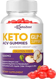 Keto Acv Gummies for Advanced Weight Loss & Belly Fat Burn - Pro Active Super Apple Cider Vinegar Gummies - Rapid Fat Burner Diet Supplement for Women Men - Sugar Free & Gluten Free (1000MG)