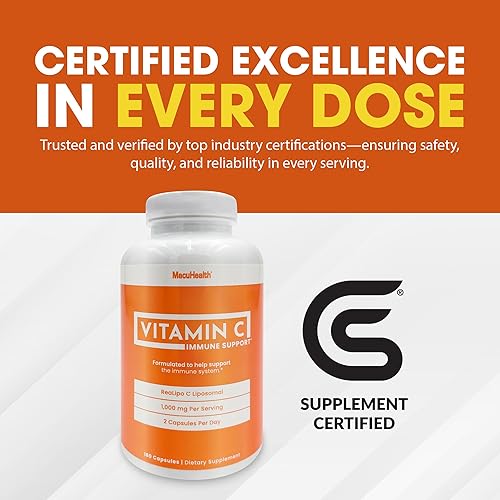 Miniatura 8 de Macuhealth Vitamina C liposomal de 1000 mg por porción, vitamina de alta biodisponibilidad con antioxidantes solubles en grasa y absorción mejorada,