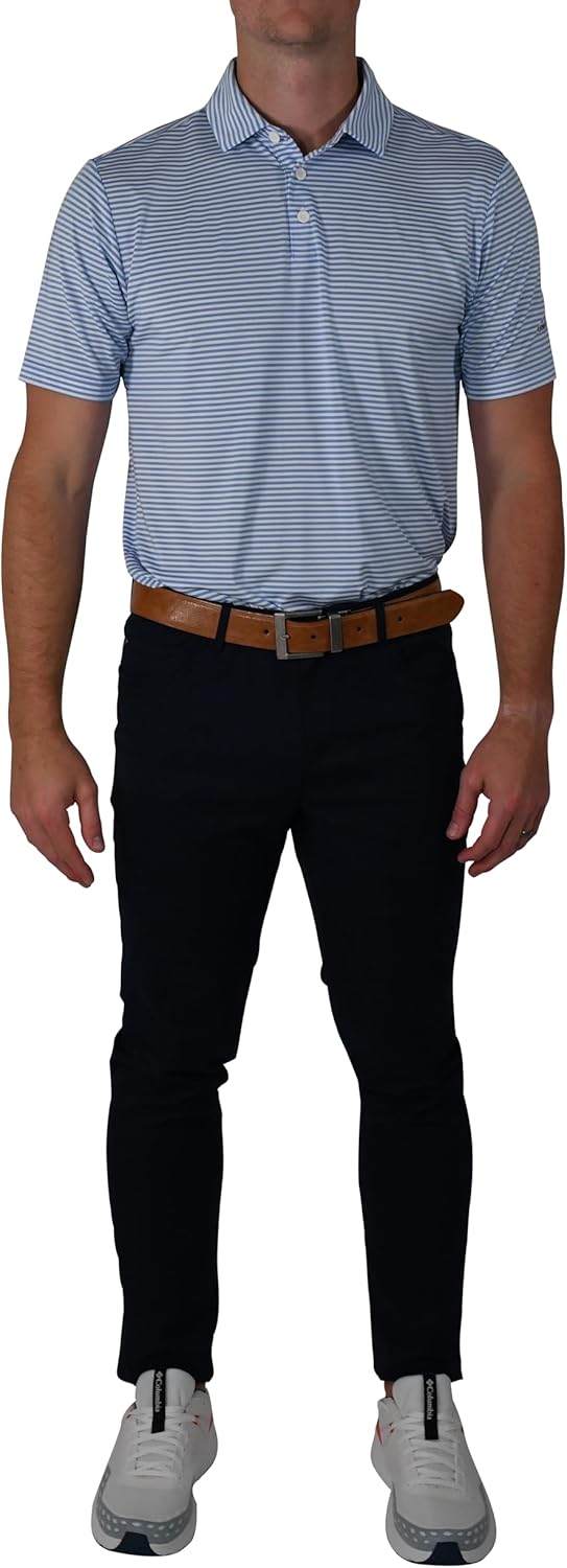 Columbia Men's Golf Club Invite Polo Omni Wick Lightweight Short Sleeve Shirt