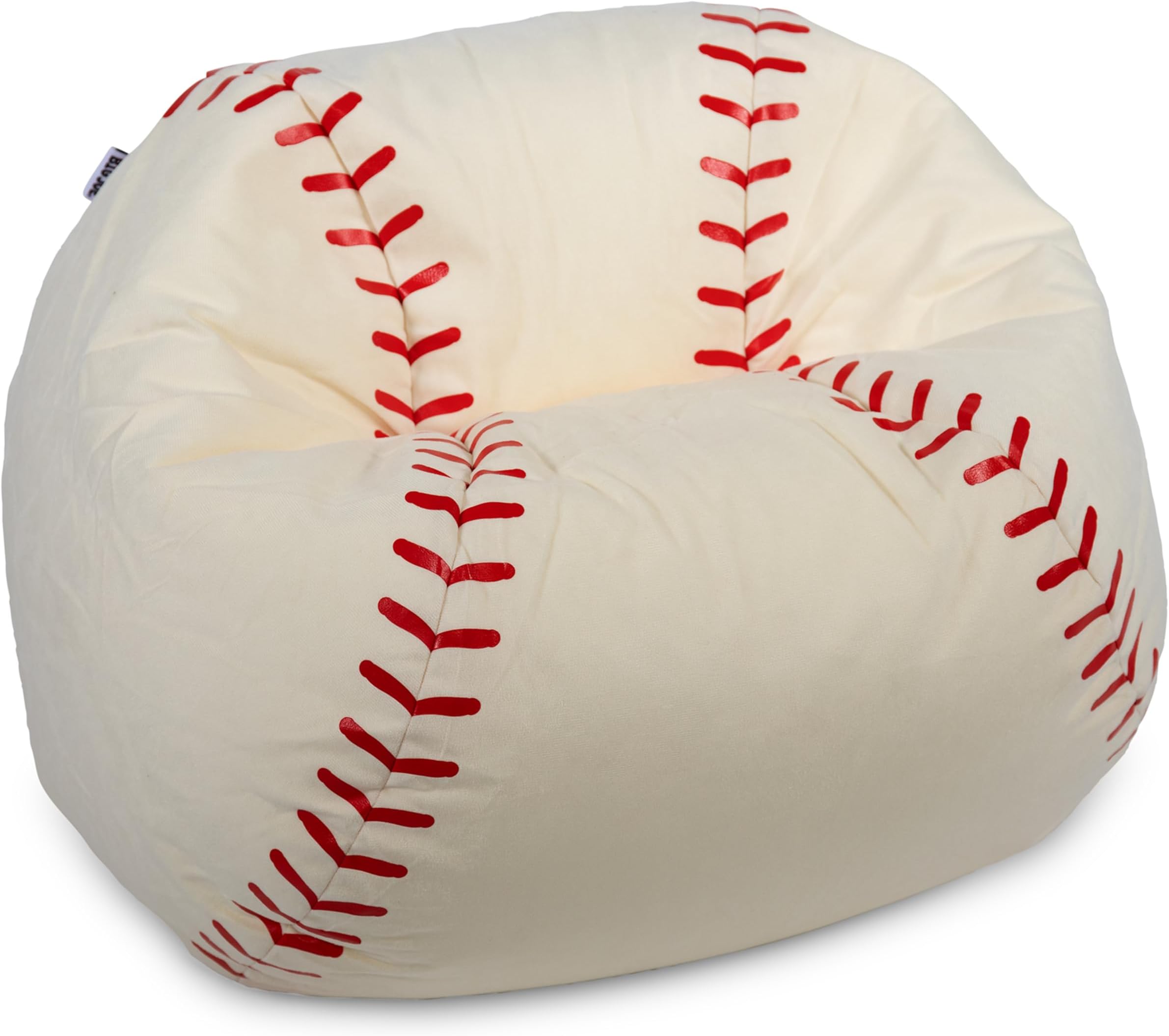 Big Joe Sports Ball Bean Bag Chair for Kids, Baseball Plush, Ultra-Soft Lightweight Polyester Blend, 2.5 Foot Refillable