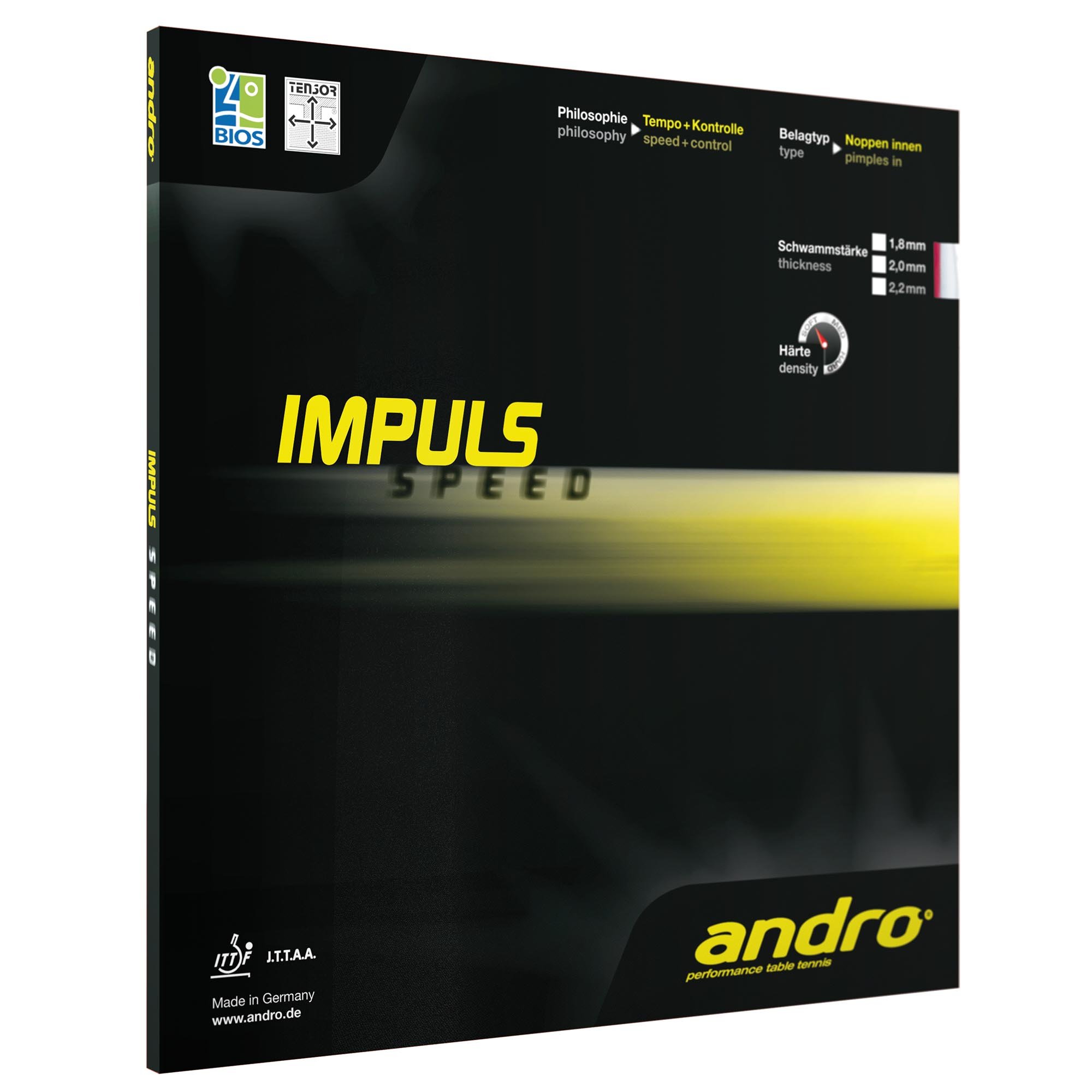 Andro Belag Impuls Speed, rot, 1,8 mm