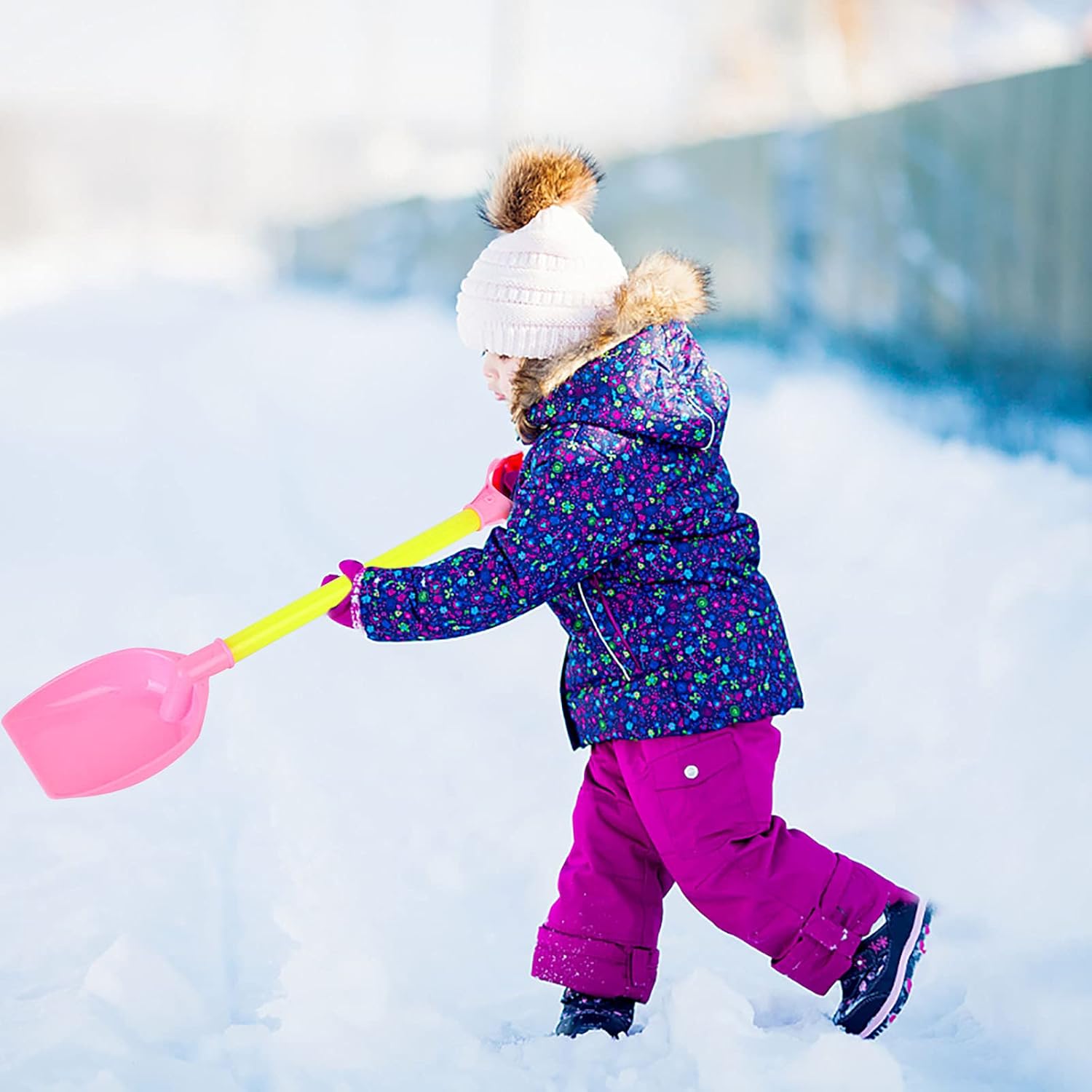 review 2 Pcs Plastic Snow Shovel for Kids Plastic Scoop Shovel Beach Shovels for Kids Heavy Duty Plastic Snow Shovel for Kids Beach Shovel Heavy Duty