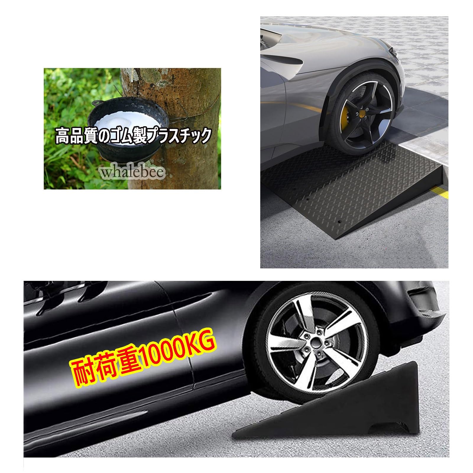 Amazon.co.jp: 道路 段差スロープ 高さ 5~16cm、駐車場 段差プレート