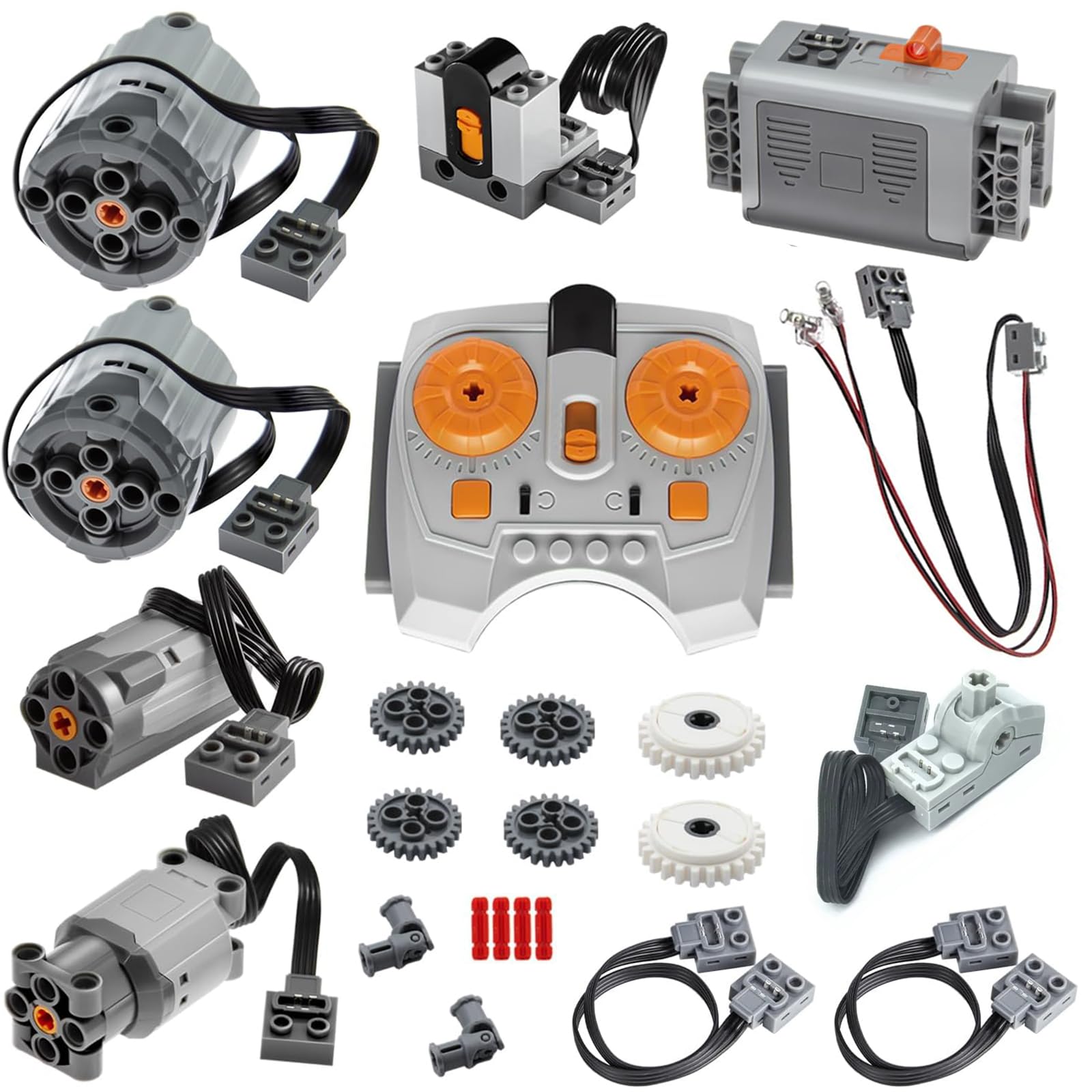 Lot de 24 fonctions d'alimentation, kit de moteur de fonction d'alimentation, pièces de rechange, moteur, télécommande, câble d'éclairage, interrupteur technique, compatible avec les grandes marques