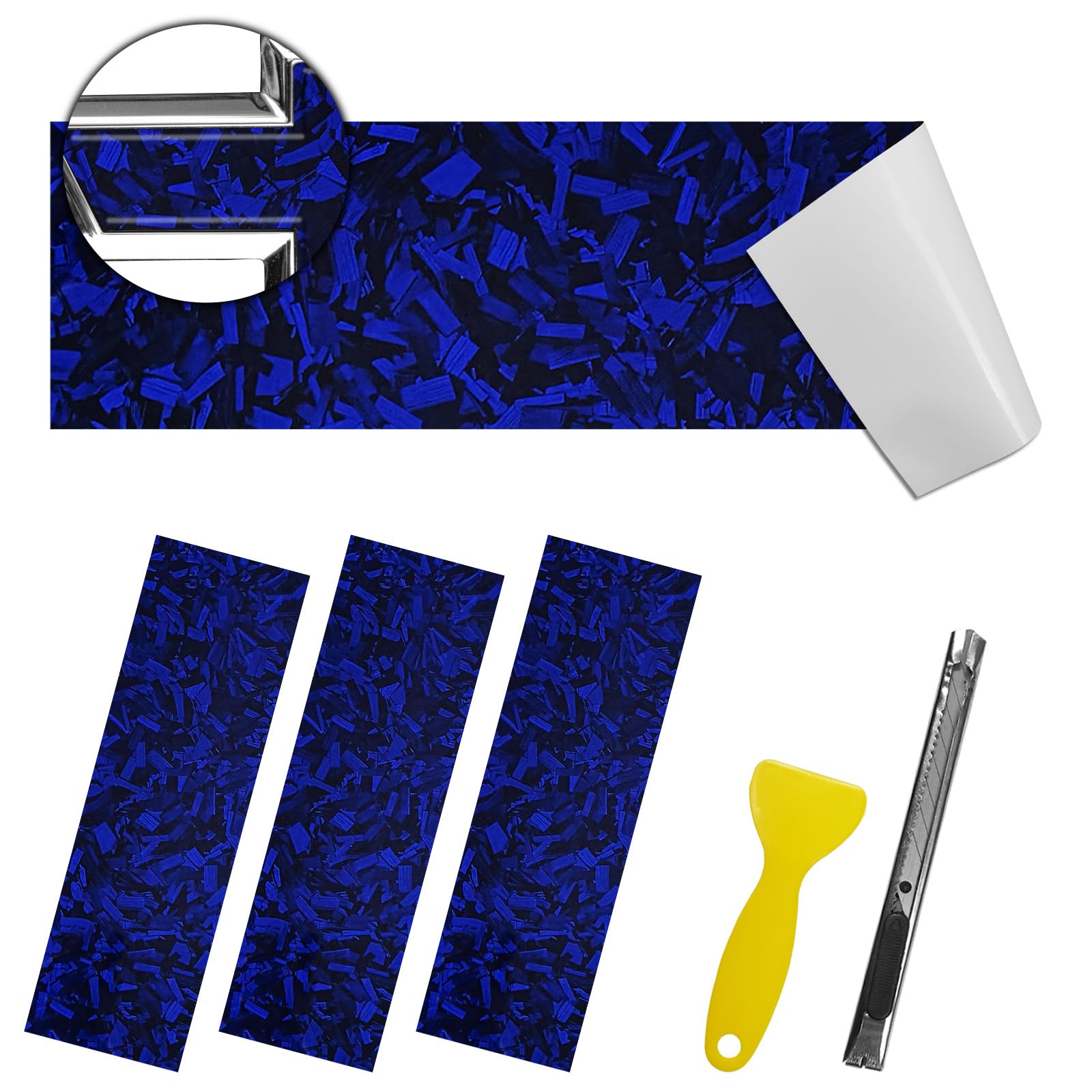 QianBao Compatible with 11.8" x 4" Chevy Bowtie Emblem Vinyl Wrap Kit