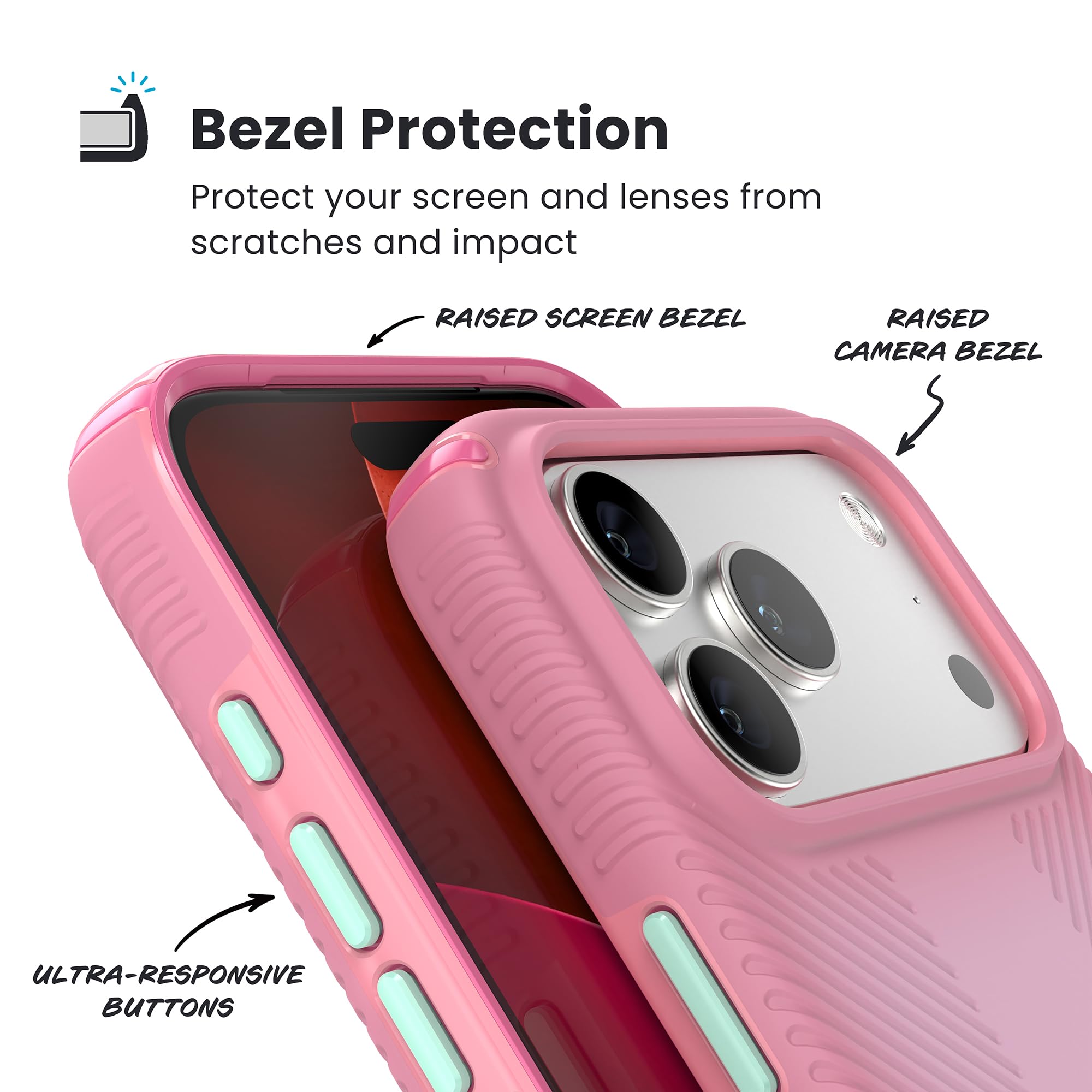 Speck Presidio LUX Grip for iPhone 17 Pro Max Case, ClickLock