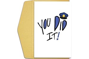 Police Academy Graduation Card, Police Promotion Card, Policeman Congratulations Card, Officer You Did It Card