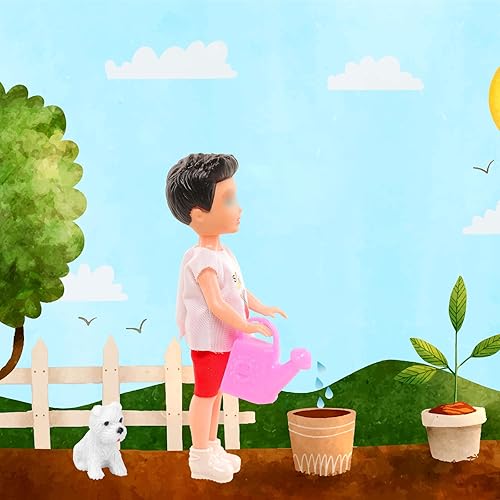 Miniatura 6 de HONLAELLA 21 piezas de ropa y accesorios para muñecas de 5.3 pulgadas, 10 piezas de camiseta y pantalones con zapatos, 11 artículos, juego de