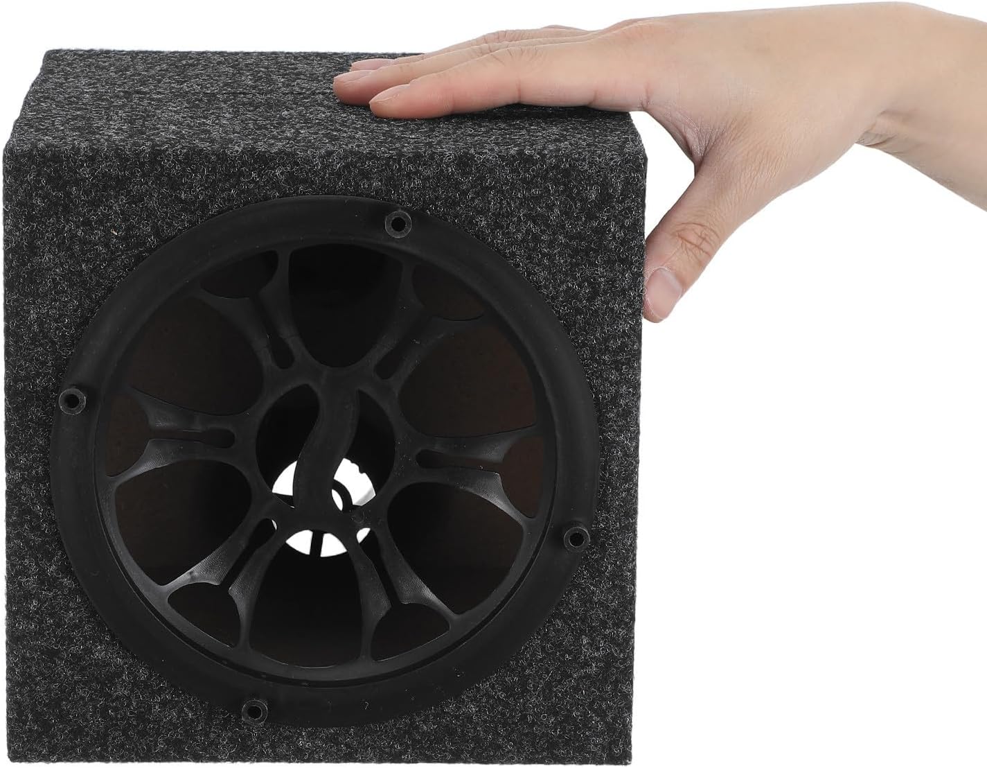 Car Audio Speaker Enclosure Box with Wood and Felt 6.5 Inch