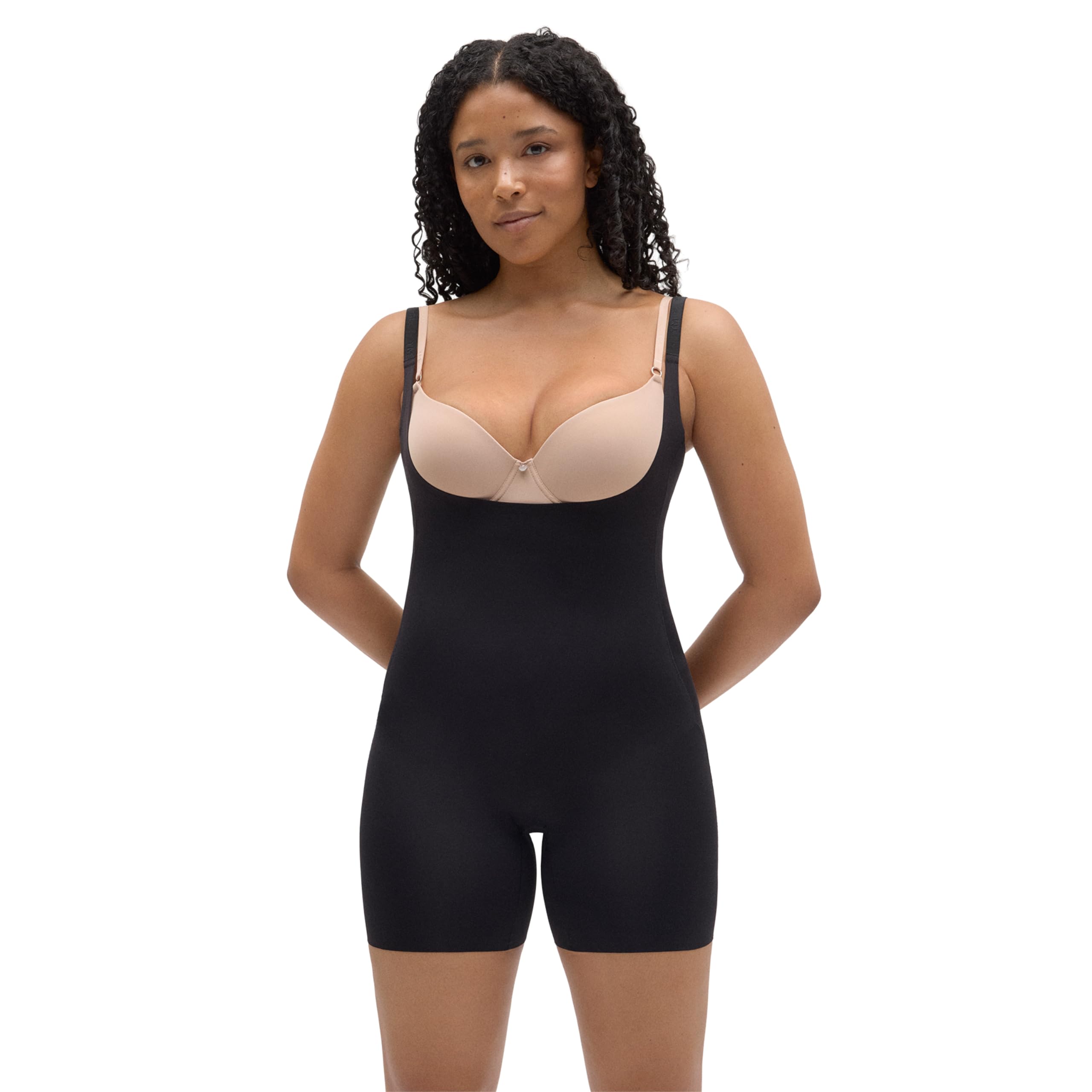 YSABEL MORA Body Reductor Compresión Media con Abertura para Silueta Estilizada y Efecto Vientre Plano, Acabados Invisibles y Corte Láser para Máxima Comodidad y Ajuste Perfecto.