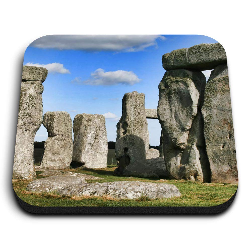 Destination Vinyl Ltd Multicolor 1 X Square Mdf Fridge Magnet - Stonehenge Wiltshire England 12191