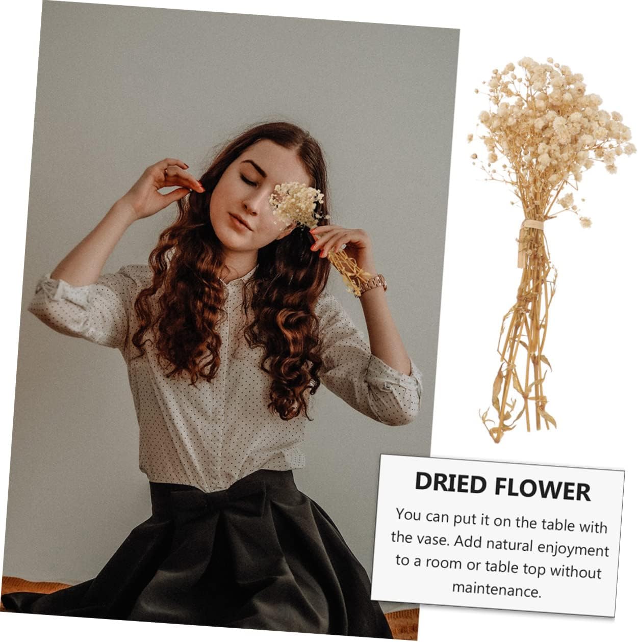 ABOOFAN 3pcs Bundles Dried Babysbreath Flower Bouquets Realistic Fake Gypsophila for Home Decor Wedding Table Centerpieces Versatile Floral Arrangements Present Choice