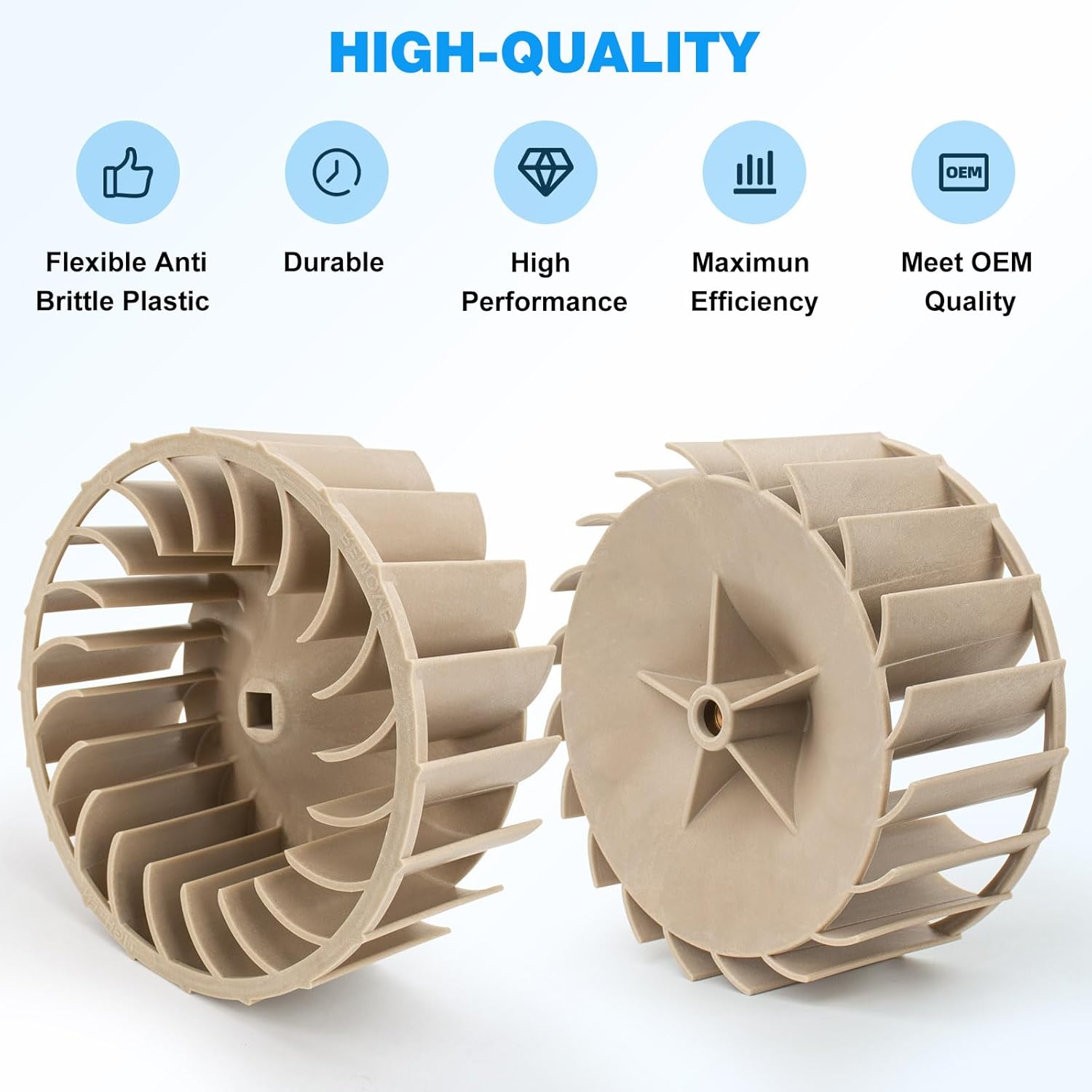 WP697772 Dryer Blower Wheel Replacement 697772 Maytag Whirlpool Kenmore Dryer AP6010627 687613 PS11743811