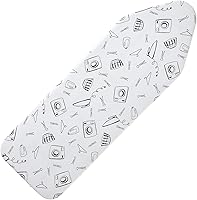 Vista 24 de Seiritex Tapete de planchado, almohadilla de planchar portátil de 39.4 x 18.9 pulgadas, tabla de planchar de mesa 5 en 1, manta de planchar de viaje