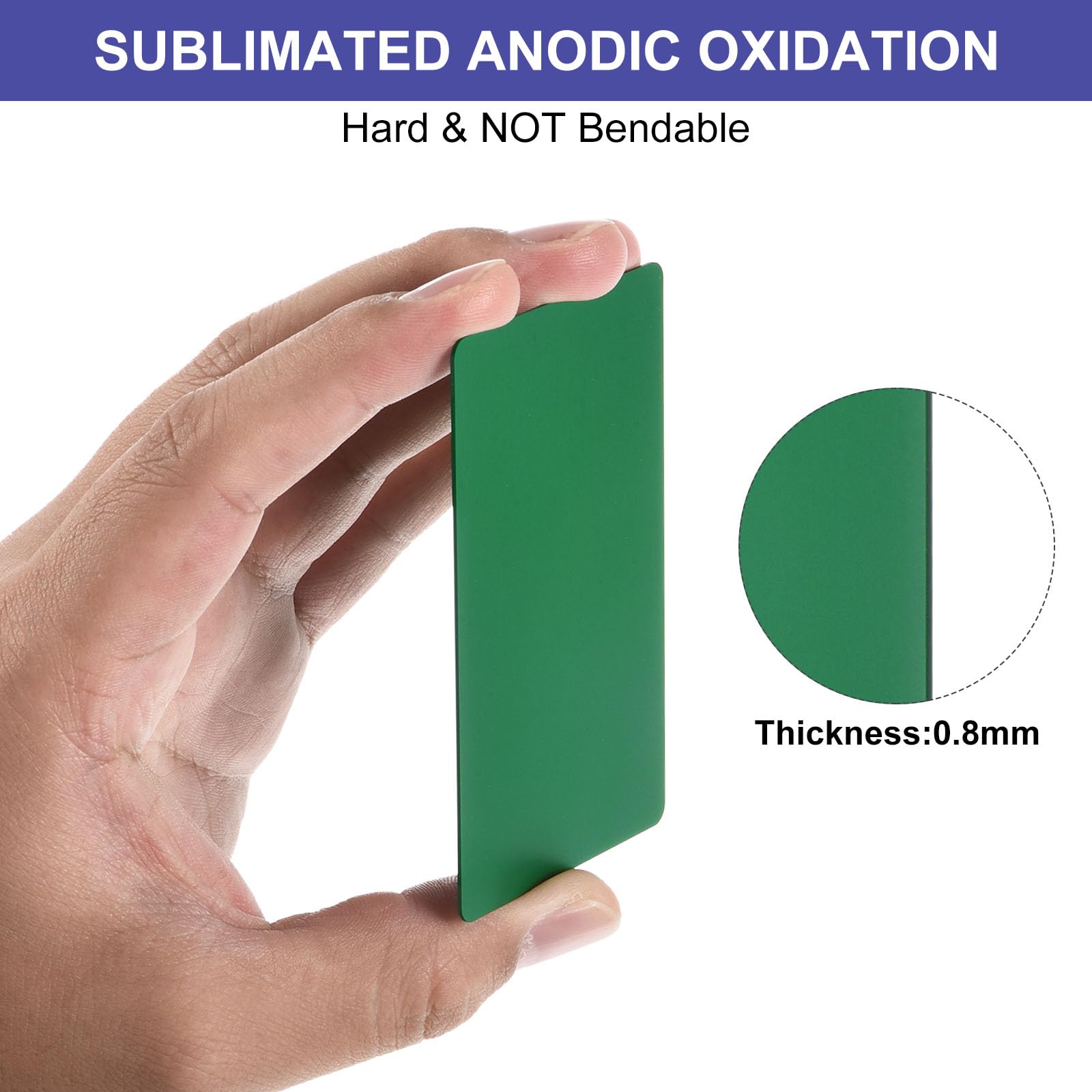 30 Stück Metall Visitenkarten - Eloxiertes Aluminium Für Lasergravur