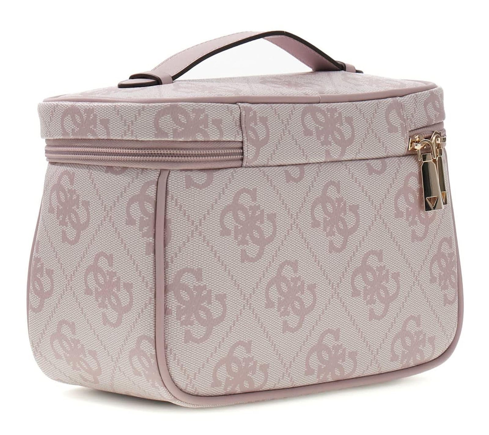 GUESS Kosmetiktasche Toiletry Train Case Orchid Logo Altrosa