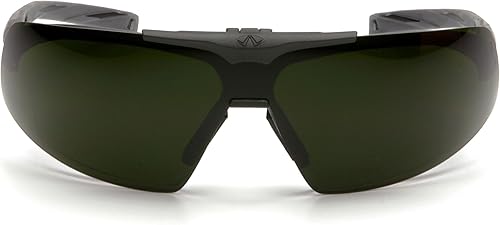 Vista 12 de Pyramex Onix Plus - Gafas de seguridad, lente antivaho transparente de 3.0 Ir con filtro abatible con marco negro Lente inferior antiniebla
