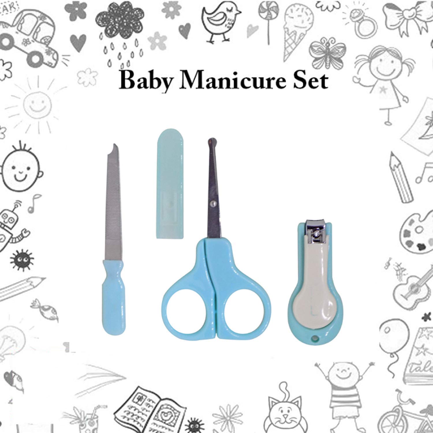 BOXO Manicure and Pedicure Kit with Tools for Baby Girls and Boys, 25 Grams, Pack of 1-image-44