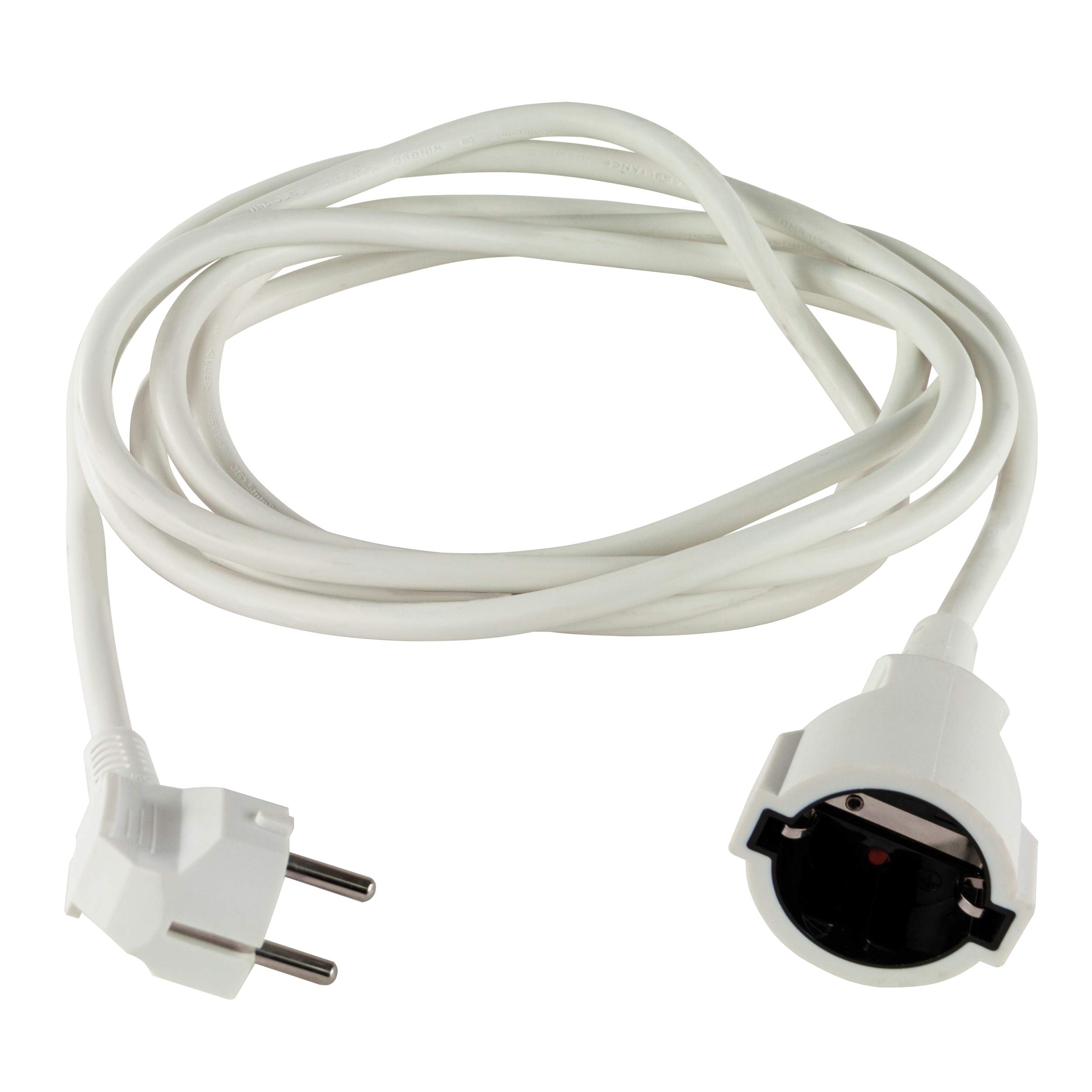 Image secondaire de Rallonge Électrique REV 2 m avec Prise de Terre - Câble H05VV-F Blanc