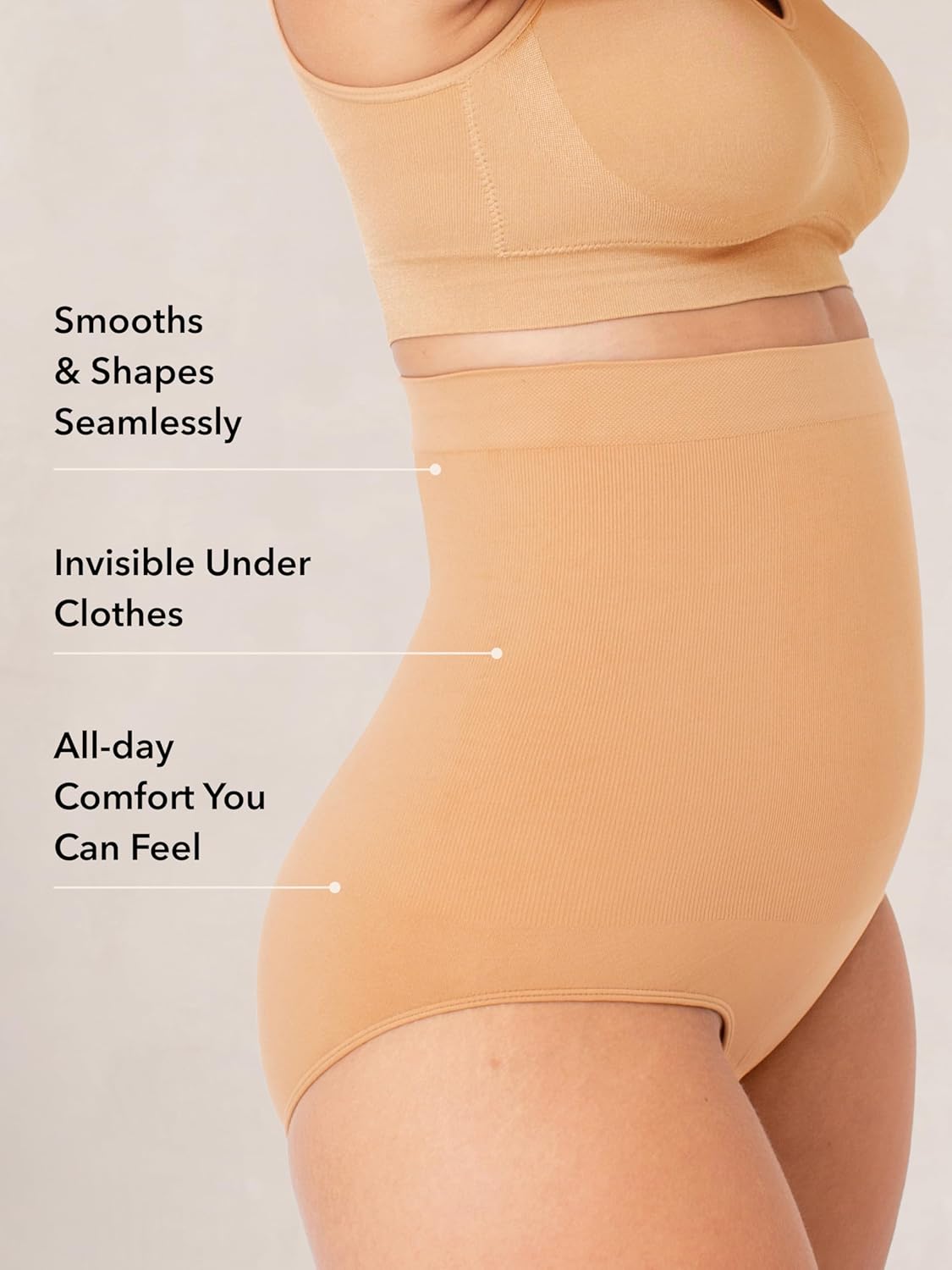 SHAPERMINT Shapewear for Women - Seamless Shapewear Tummy Control Panty, Body Shaper, Tummy Control Underwear for Women - Image 3