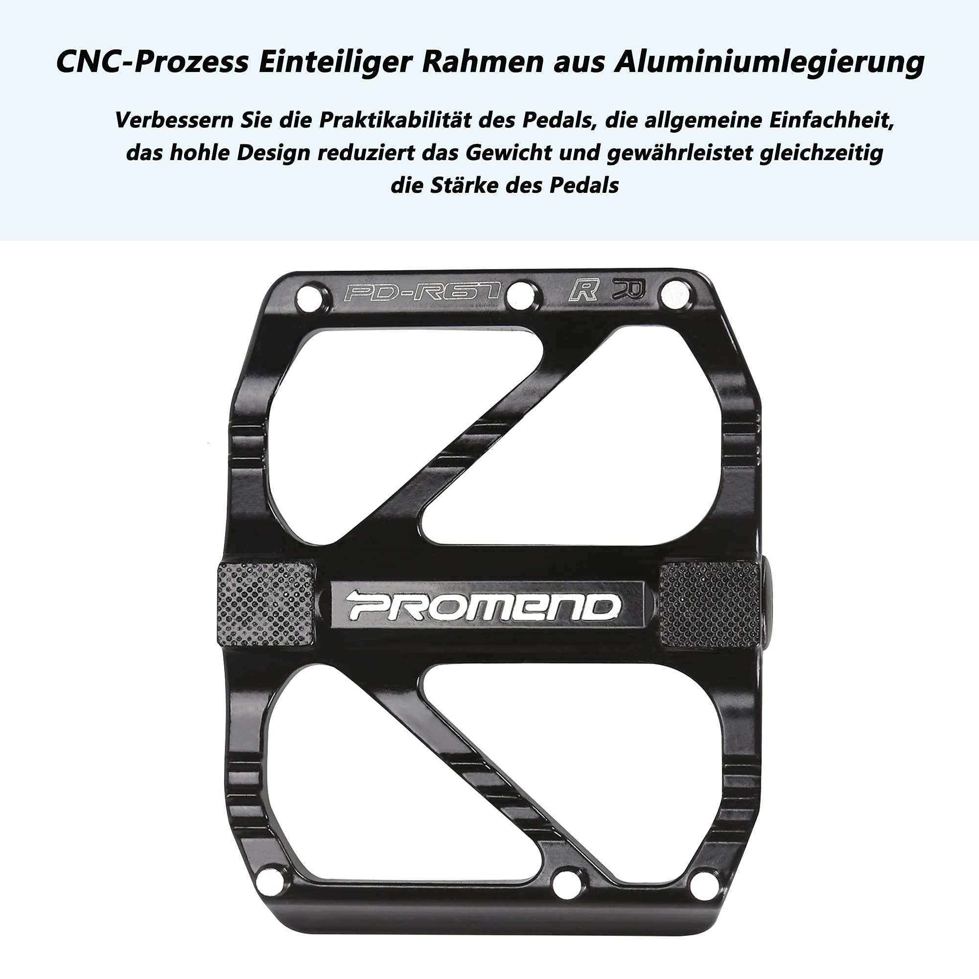 Pédales Vélo 9/16" CNC Aluminium - Antidérapantes - Pour VTT/Route/Ville - Roulements Scellés