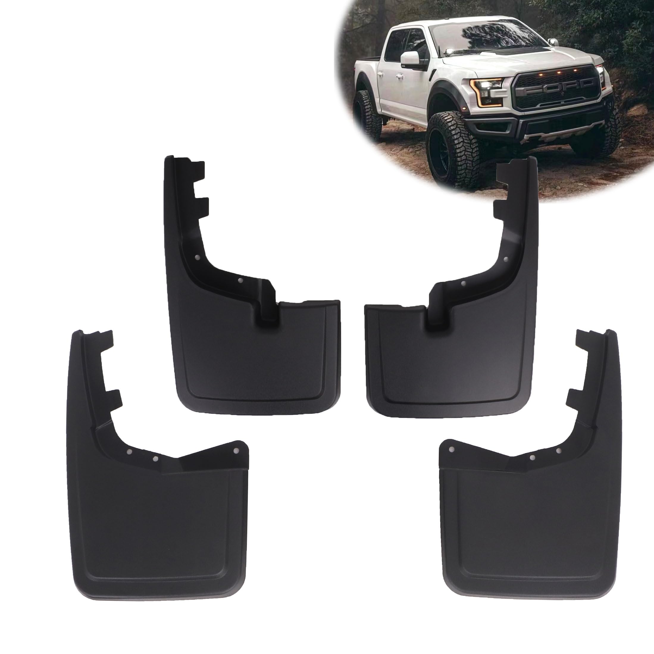 Mud Flaps For 2021-2024 Dodge Ram 1500 (No OEM Fender) – Splash Guards, No Drilling Required - View #4
