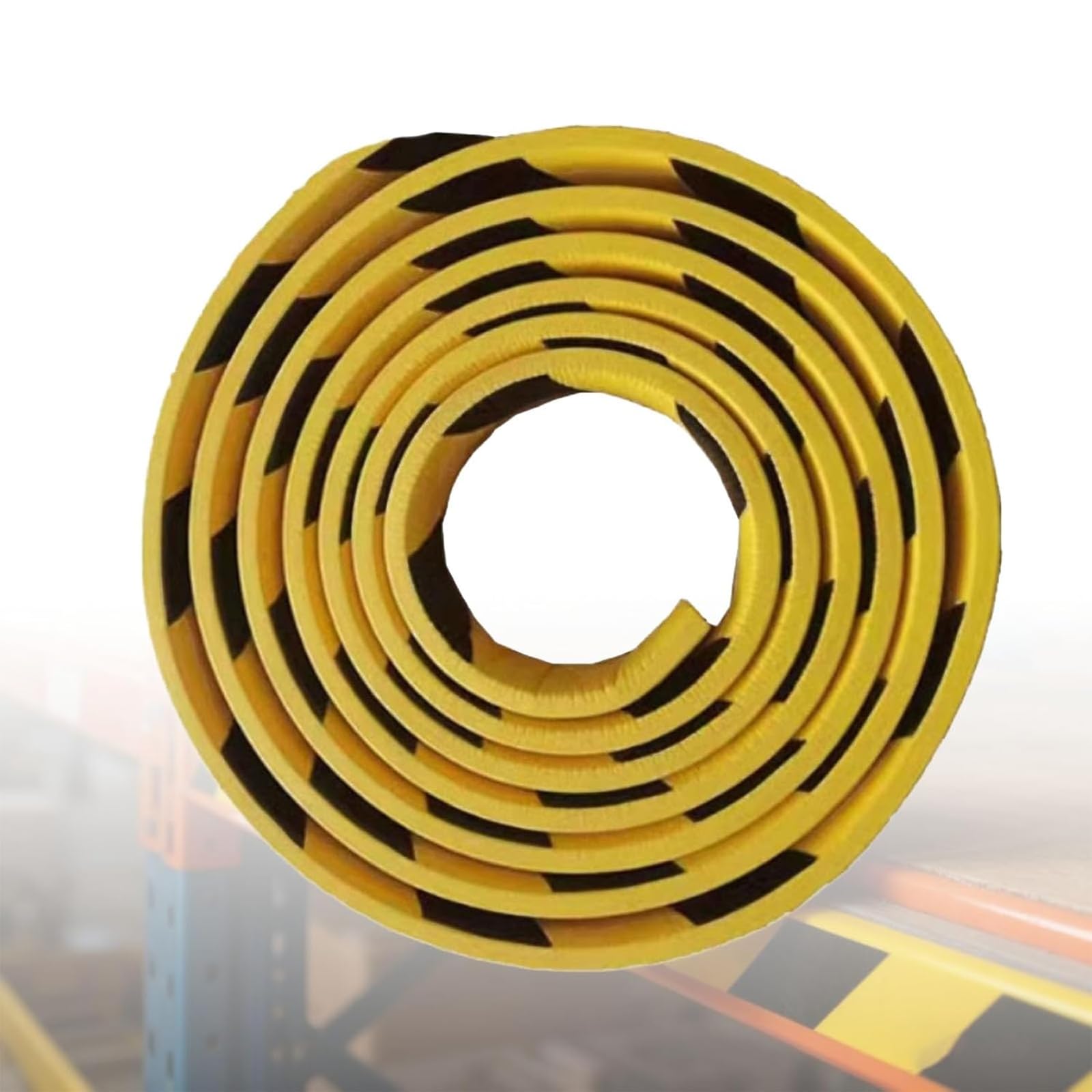 Protection d'angle murale jaune et noir pour éliminer les rayures de carrosserie sur poteau