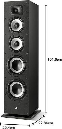 Miniatura 44 de Polk Monitor XT35 - Altavoz delgado de canal central, certificado de audio de alta resolución, compatible con Dolby Atmos y DTS:X, tweeter