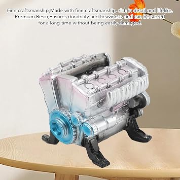 Metal Assembly DIY Car Engine Model Kit More Than 500Pcs, Visible V 8 Engine Educational Experiment, Run, Build Your Own 8 Cylinder Car Engine Model