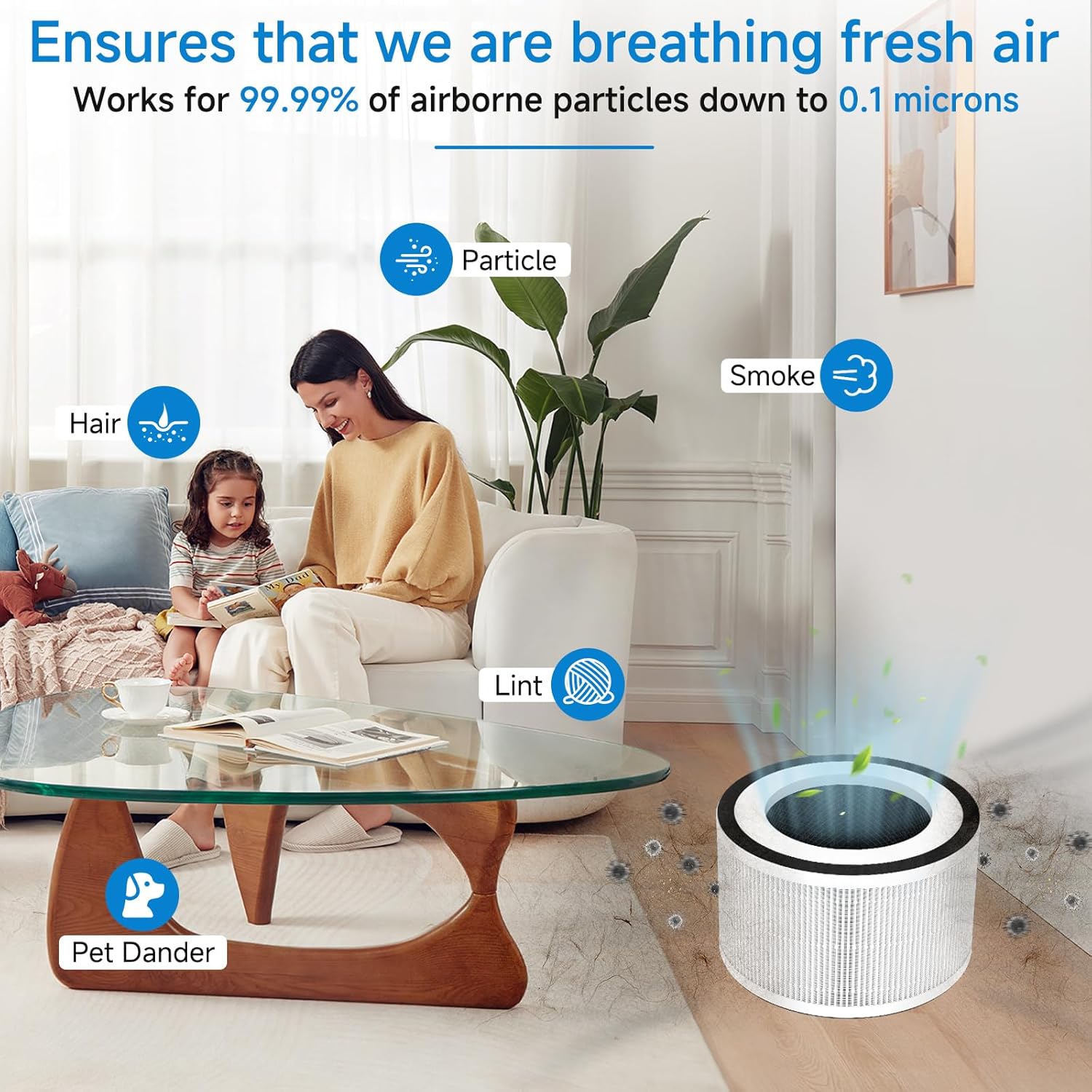 2-Pack True Replacement Filter Compatible with Afloia Fillo/Halo/Mook-a Allo, 3-in-1 High Efficiency True Filter for Fillo Filter - Image 6