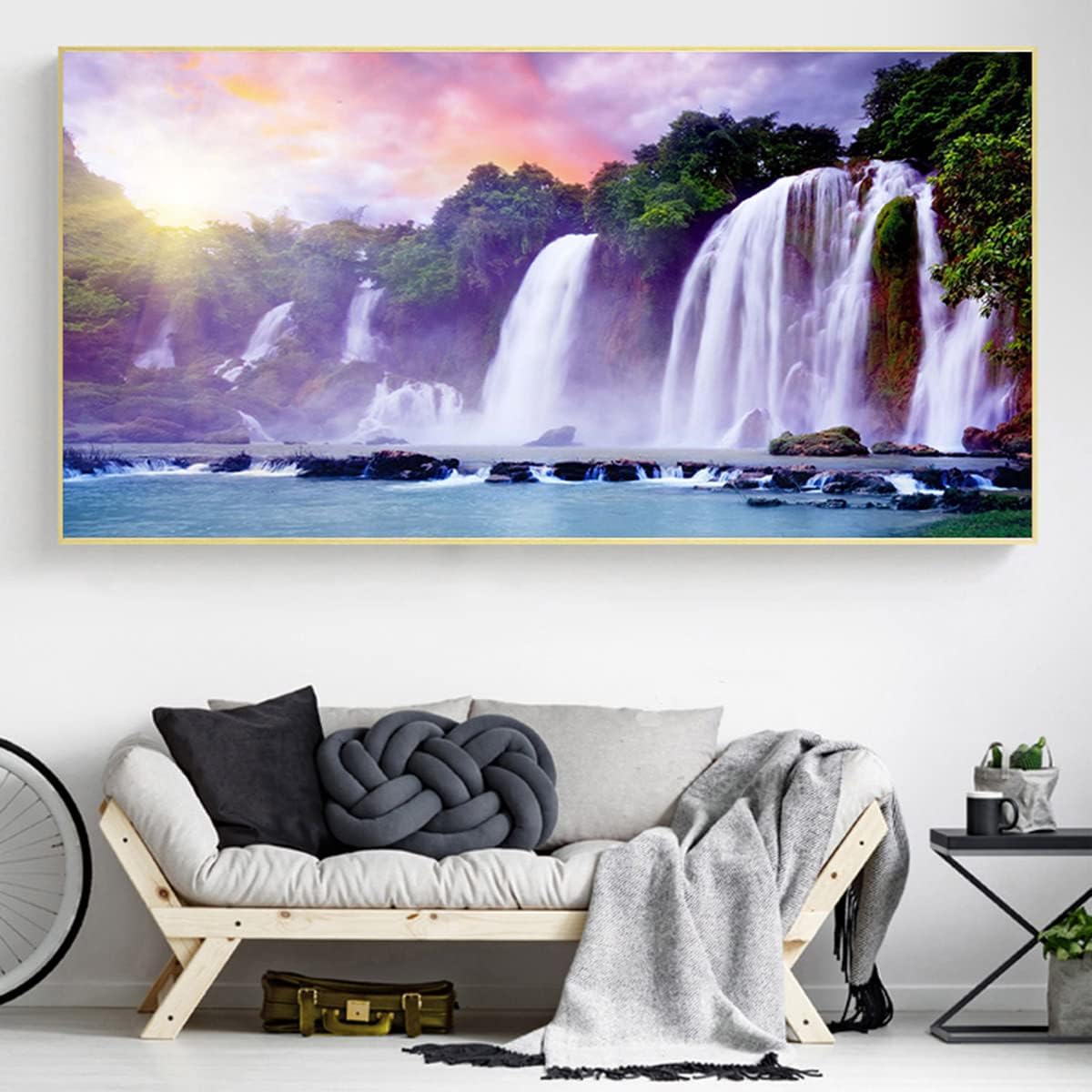 Instarry 5D Diamond Painting Kits Large Size Full Drill Fall Mosaic Crystal Embroidery Living Room Wall Decor Arts and Crafts 31.5x15.7 inch