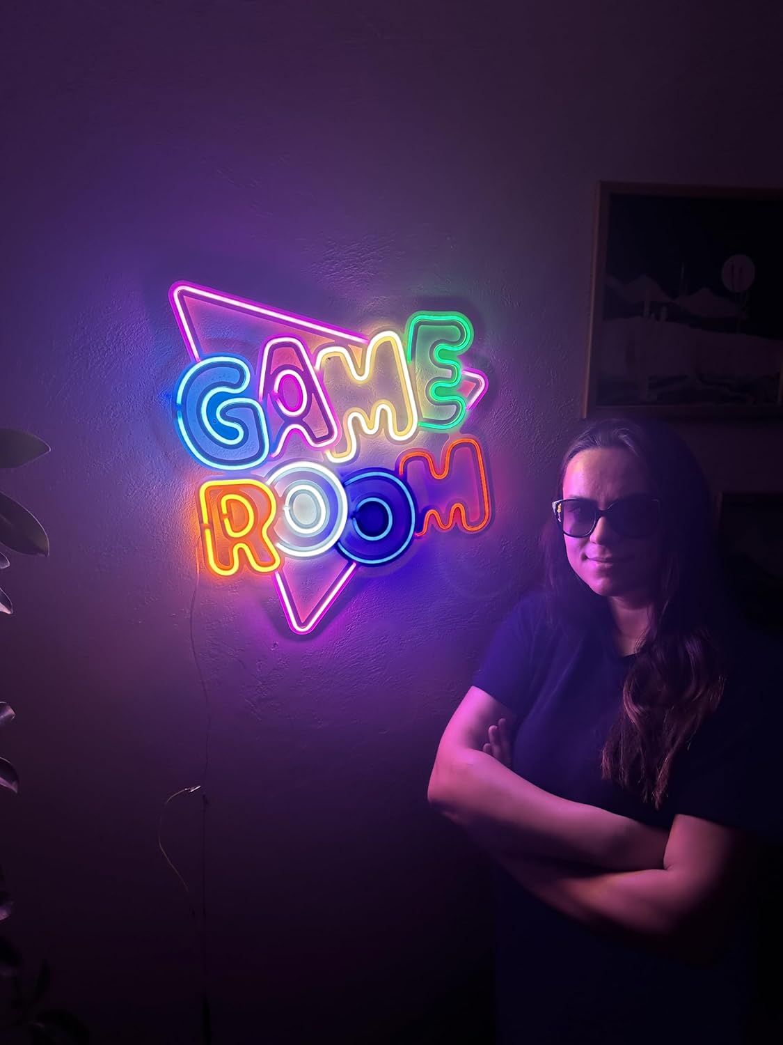 Game Room Metal Neon Wall Art, Neon Wall Decor, Game Room Neon Sign, Gamer Neon Decor, Gamer Led Neon Sign, Streamer Neon Sign, Gaming Zoom Neon Sign, Play Room Neon Sign, (With Remote Control)