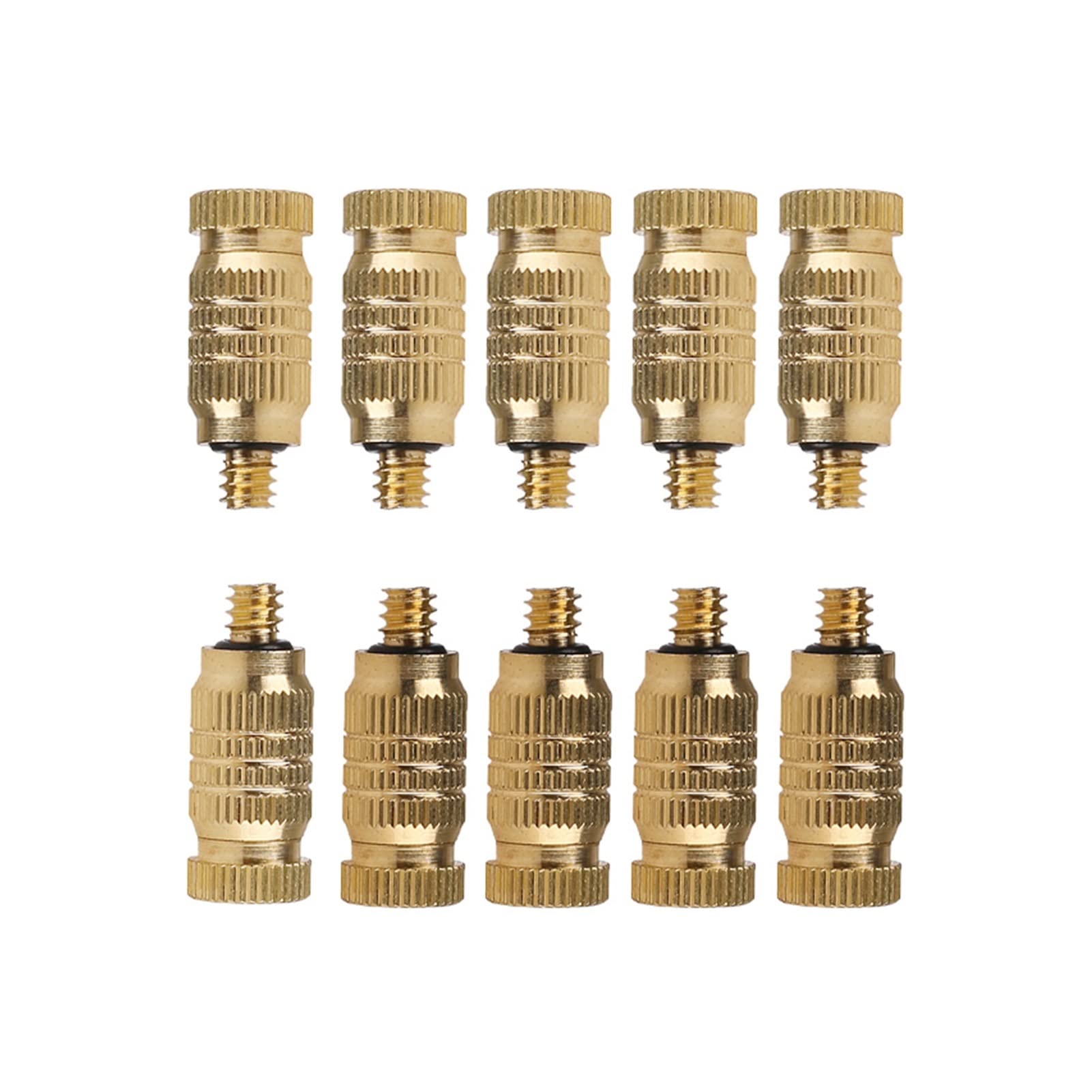 System nawadniania zraszaczy ogrodowych Dysza chłodząca rozpylający nawilżacz mosiężny ogród wilgotny metal 0,1 mm 0,2 mm 0,3 mm 0,4 mm 0,5 mm 0,6 mm 0,7 mm Dysza 0,8 mm (Color : 0.8mm nozzles)