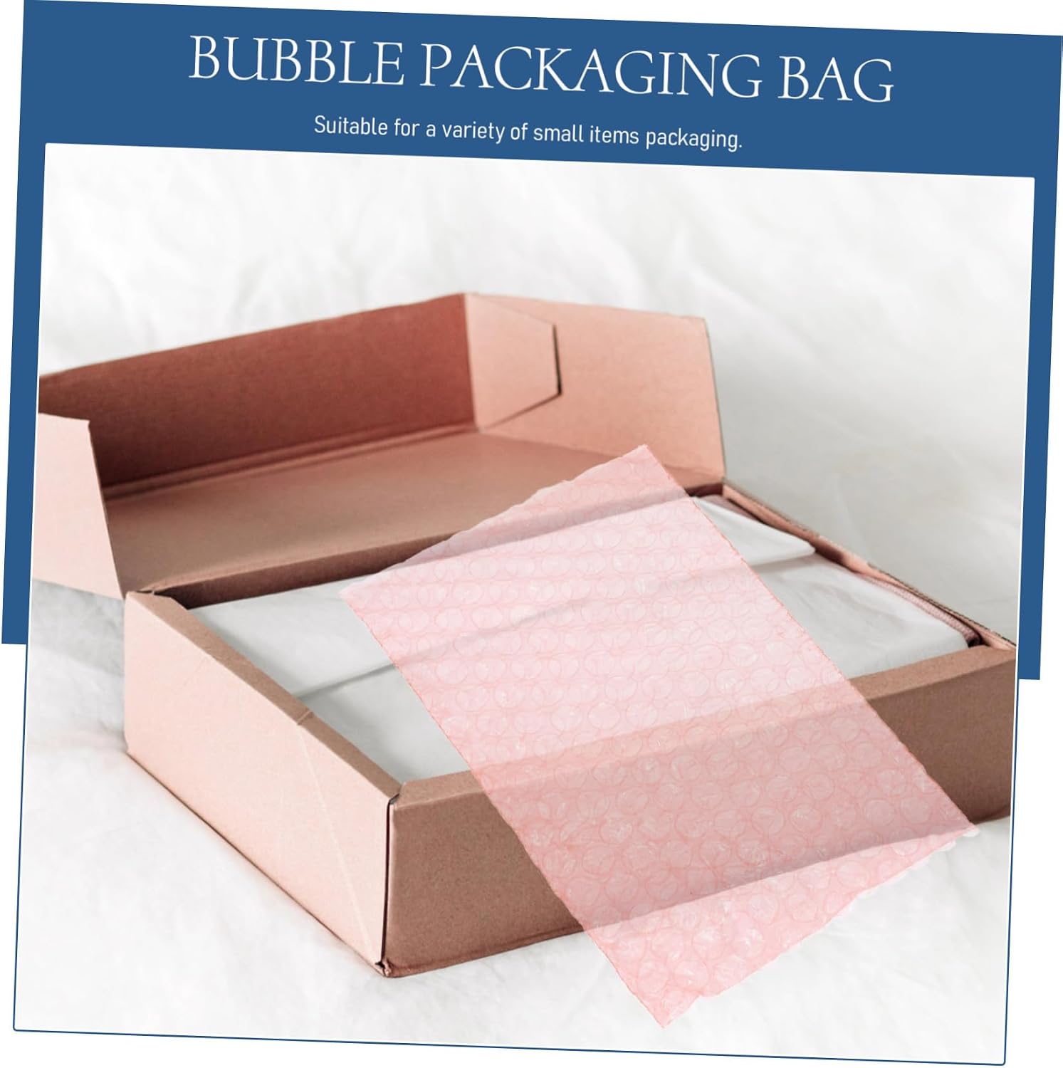 Mobestech 100pcs Shockproof Bubble Pouches for Shipping Red Anti-static Protective Packing Sleeves Single-sided Thick Lightweight and Easy to Seal for Safe Packaging