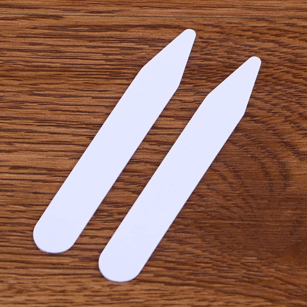 TOYANDONA Shirt Collar Band Collar Stiffener 200Pcs Plastic Collar Stays Collar Bones White Collar Stiffeners Support for Men Shirt Dressing 3 Different Sizes Plastic Collar Stay Collar Strip
