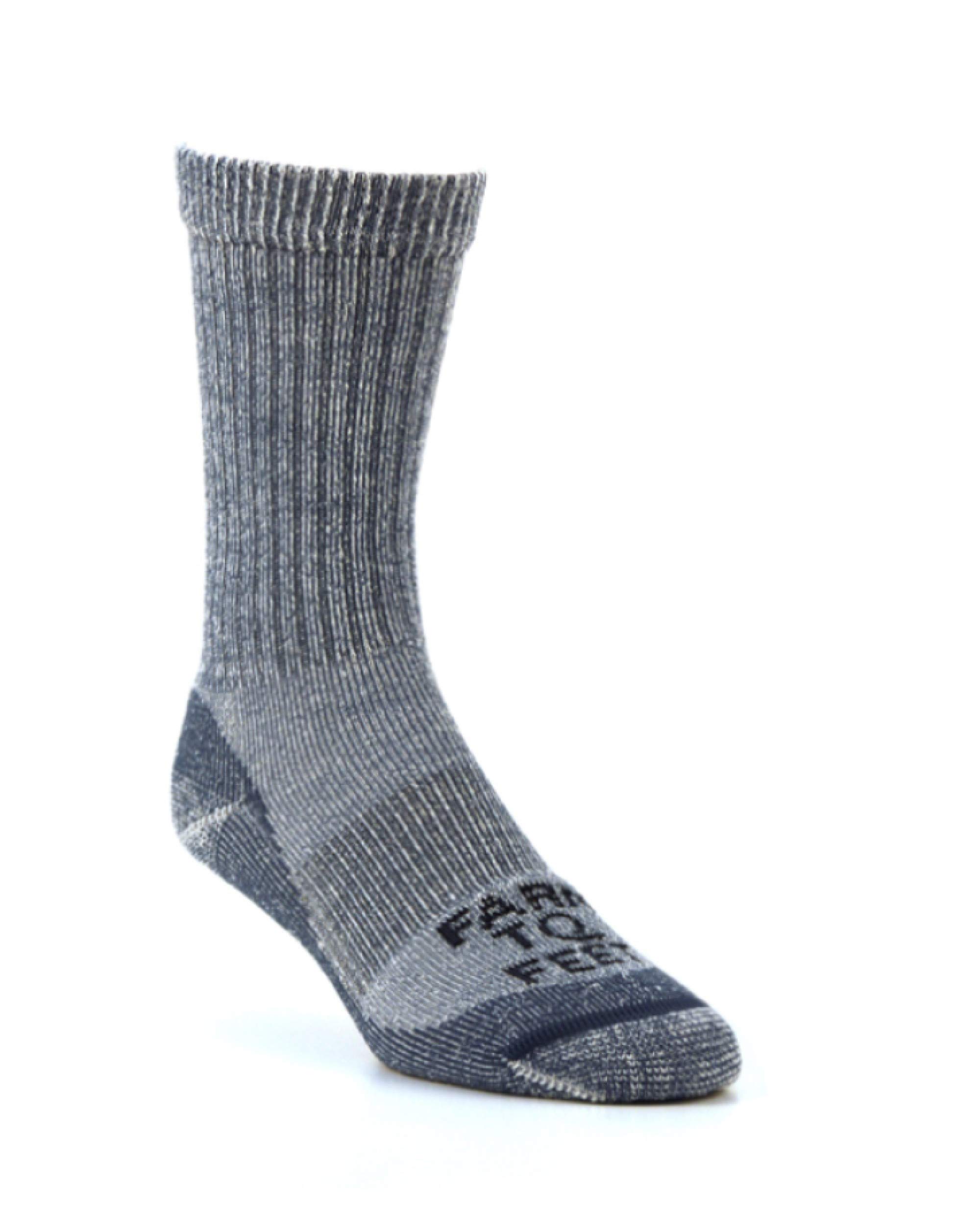 Boulder Lightweight Crew Merino Wool Socks, Wooly Blue, X-Large