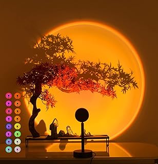 Sunset Lamp, 16 Colors Sunset Lamp Projection with Remote,Night Light for Party Living Room Bedroom Decor，Sun Lamp Gifts for Women (Sunset lamp)