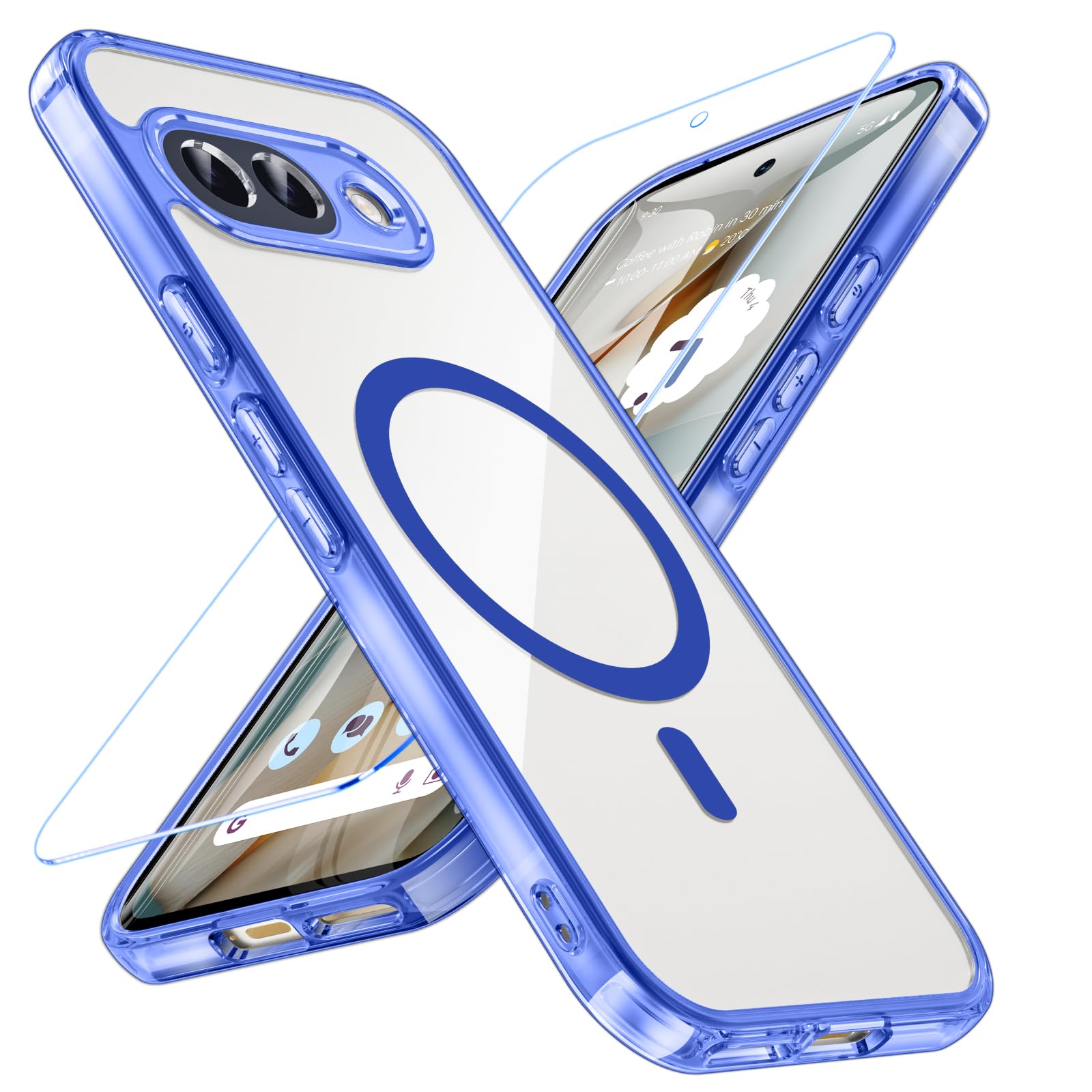 Amazon.co.jp: Google Pixel 9a ケース BESINPO【ガラスフィルム付き