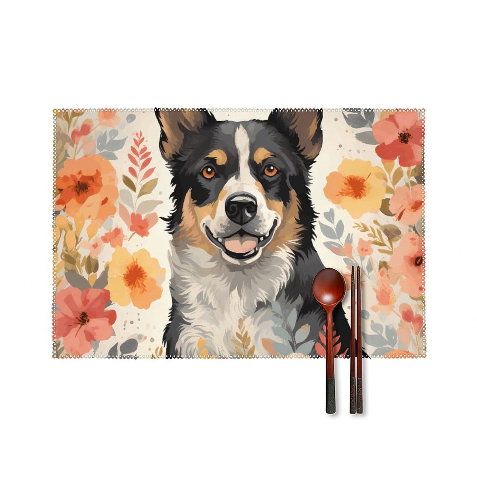 Sets de table de fête lot de 6 protecteurs imperméables pour partager des repas sereins
