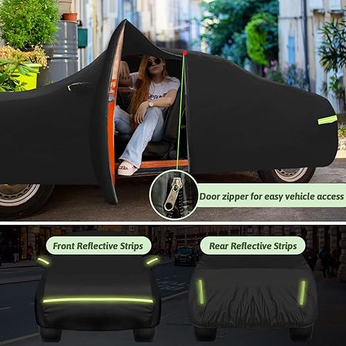 Miniatura 10 de Fundas de coche para Land Rover Range Rover Sport 2013-2023, impermeables, para todo tipo de clima, lluvia, sol, protección UV, cubierta completa de