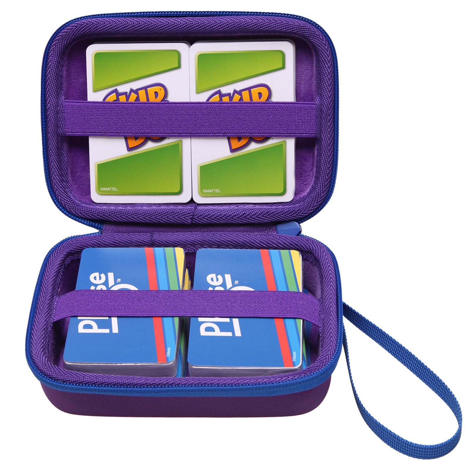 L LTGEMPlaying Card Case Travel Carrying Case UNO Carrying Bag for Pokemon/Skip BO/SKYJO Card Games, Holds up to 300+ Game Cards Toy for Children from 3 Years (Case Only)