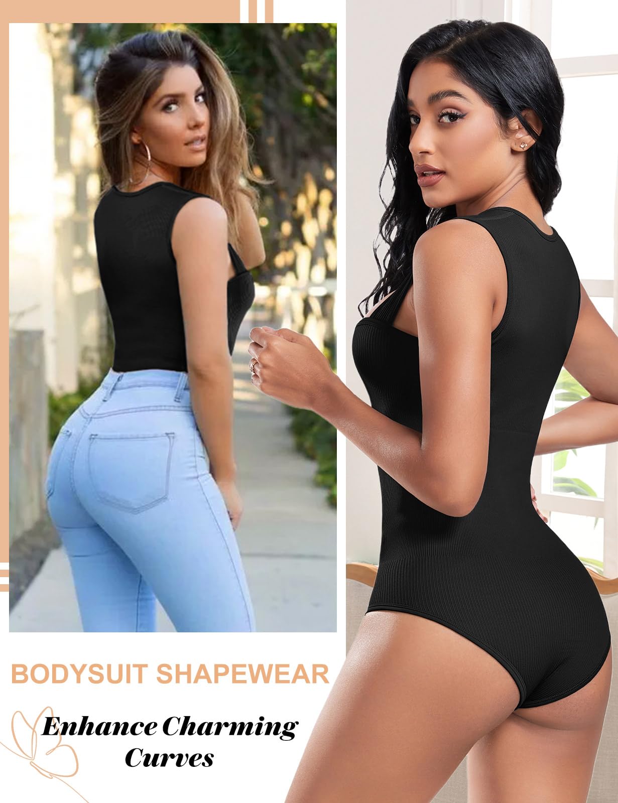 Tuopuda Body modelujące wyszczuplający brzuch kompresja tank top